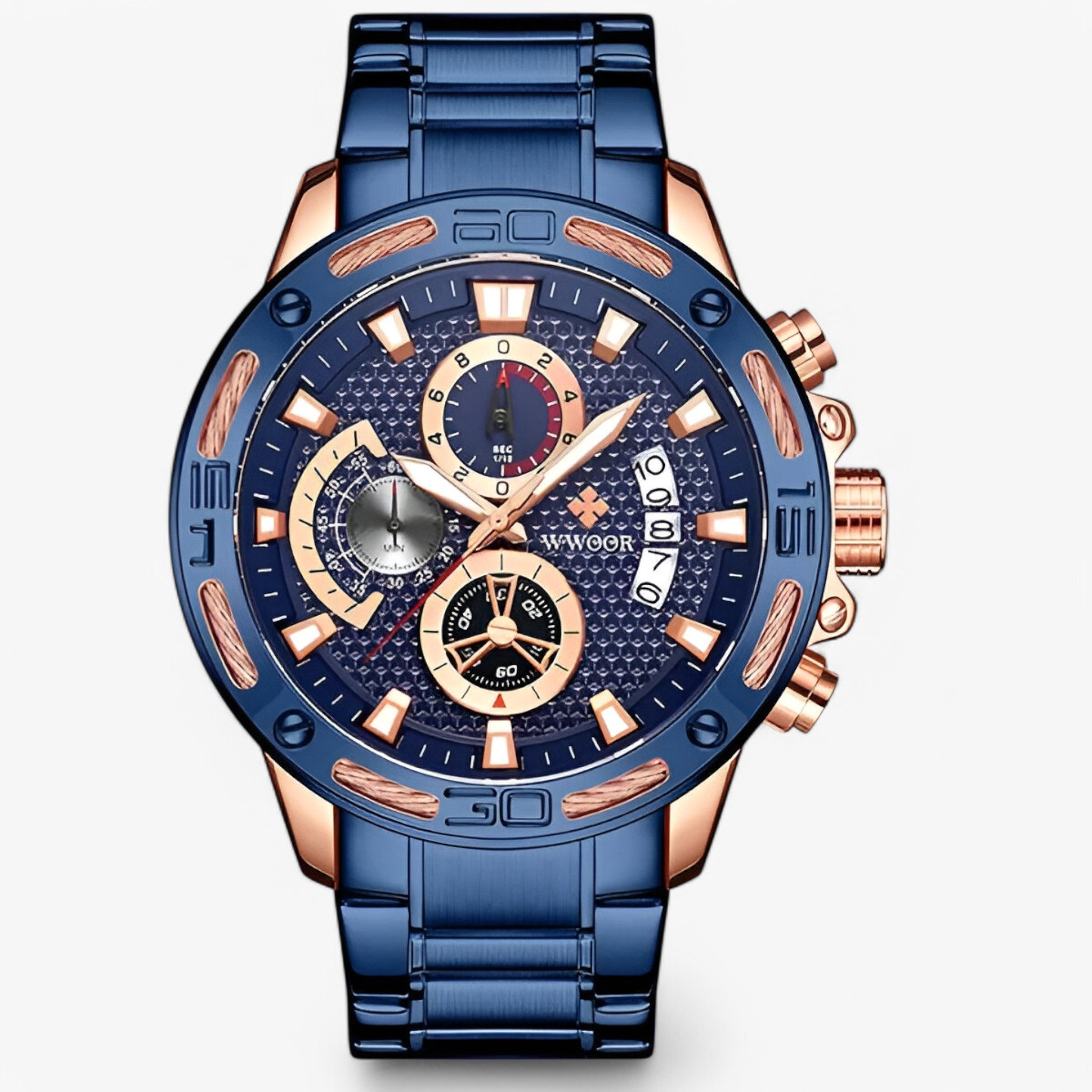 Linus | Luxus-Chronographenuhr aus Edelstahl