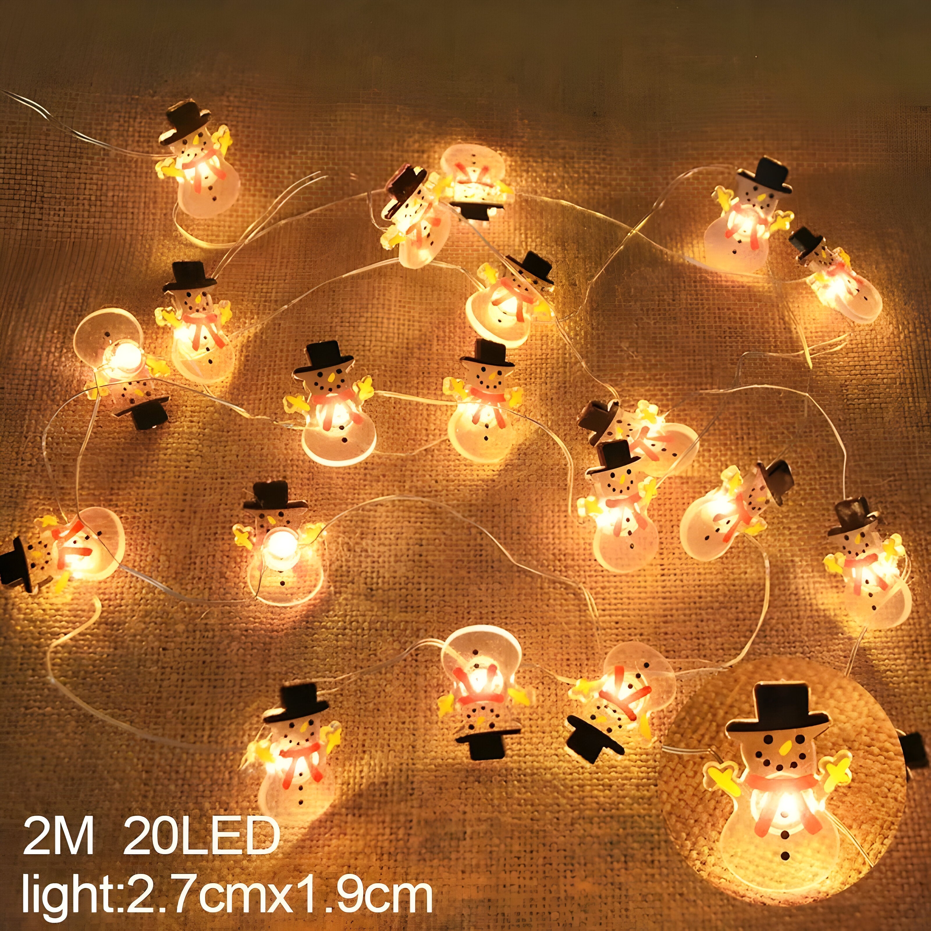 TwinkleLights | LED Lichterschlauch 20LED - Beleuchten Sie Ihre Feste mit dem Weihnachtsmann und Schneeflocken - Schneemann - TwinkleLights | LED Lichterschlauch 20LED - Beleuchten Sie Ihre Feste mit dem Weihnachtsmann und Schneeflocken- €25 - Concept Düsseldorf