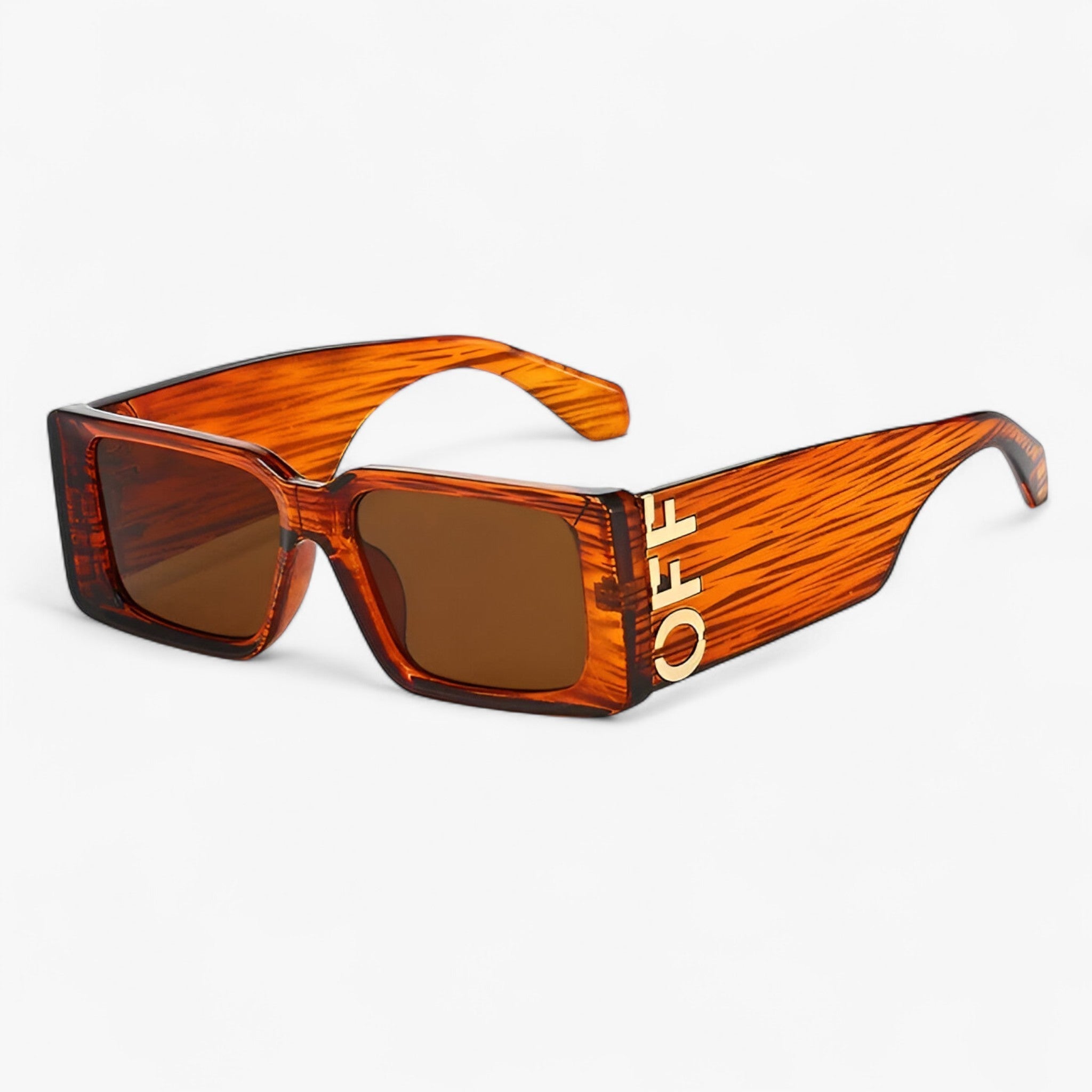 Ariëlle | Retro-Sonnenbrille mit quadratischem Rahmen und breiten Bügeln