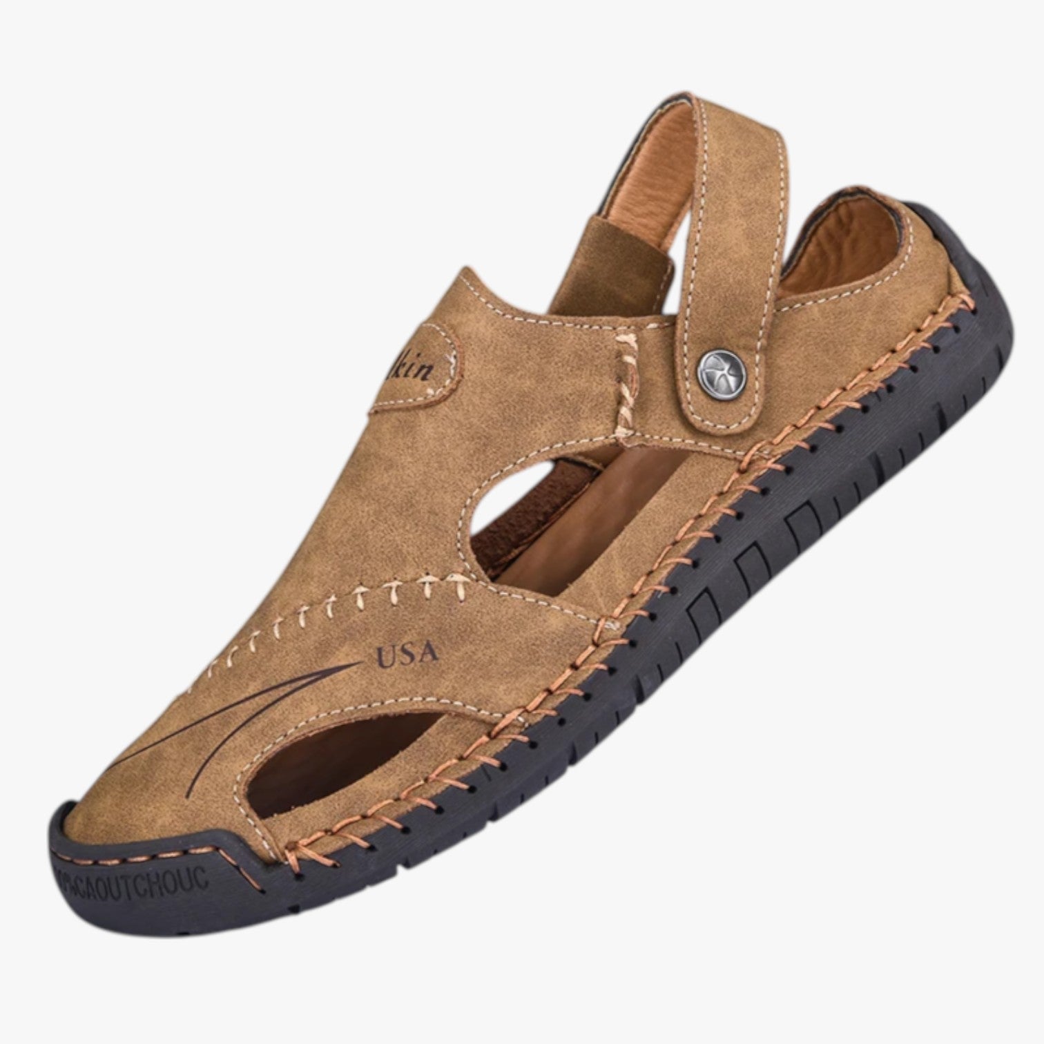 Owen | Herren-Sommersandalen - Atmungsaktives Leder und rutschfeste Sohle für einen stilvollen Akzent