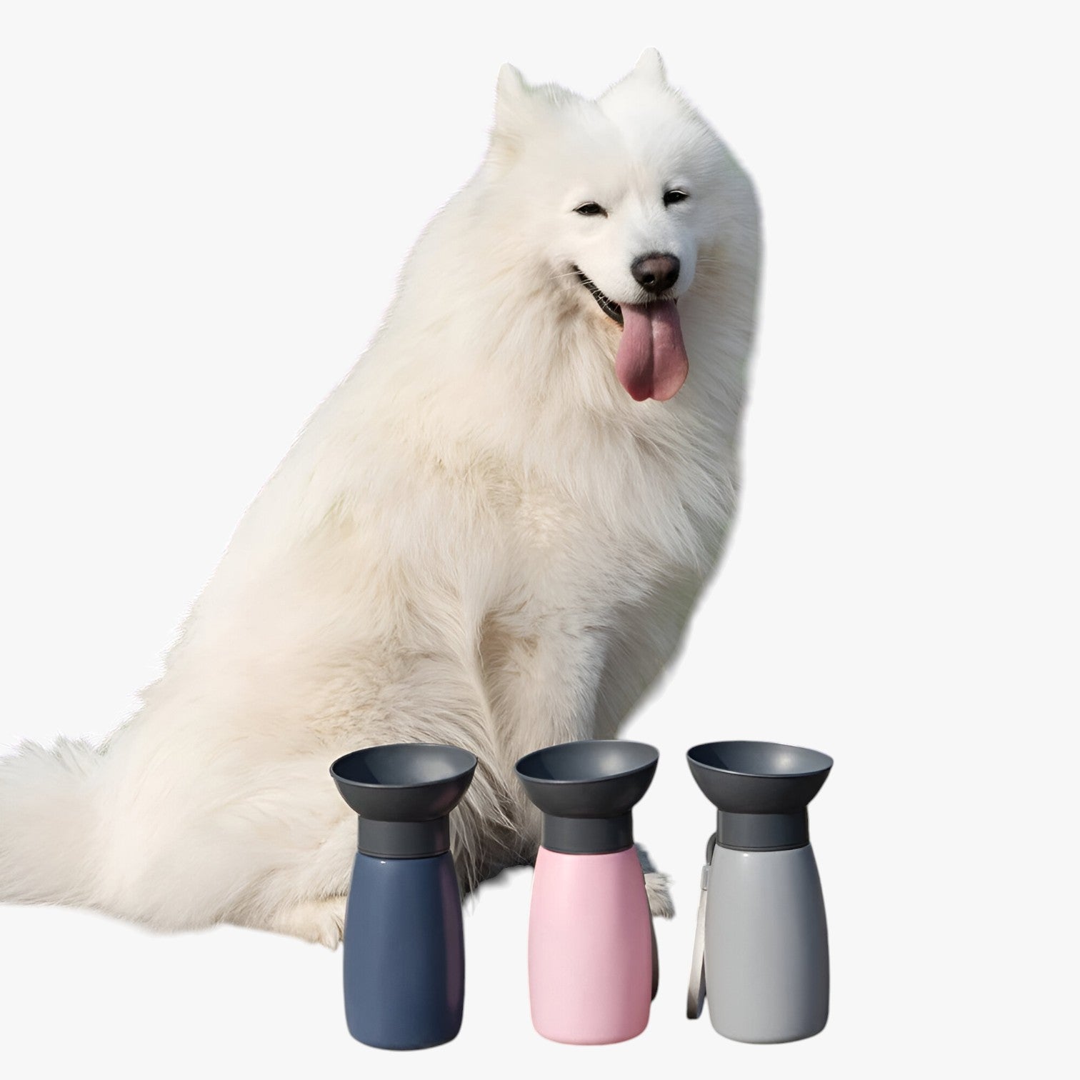 Theo | Tragbare Wasserflasche für Hunde und Katzen, Außenspender