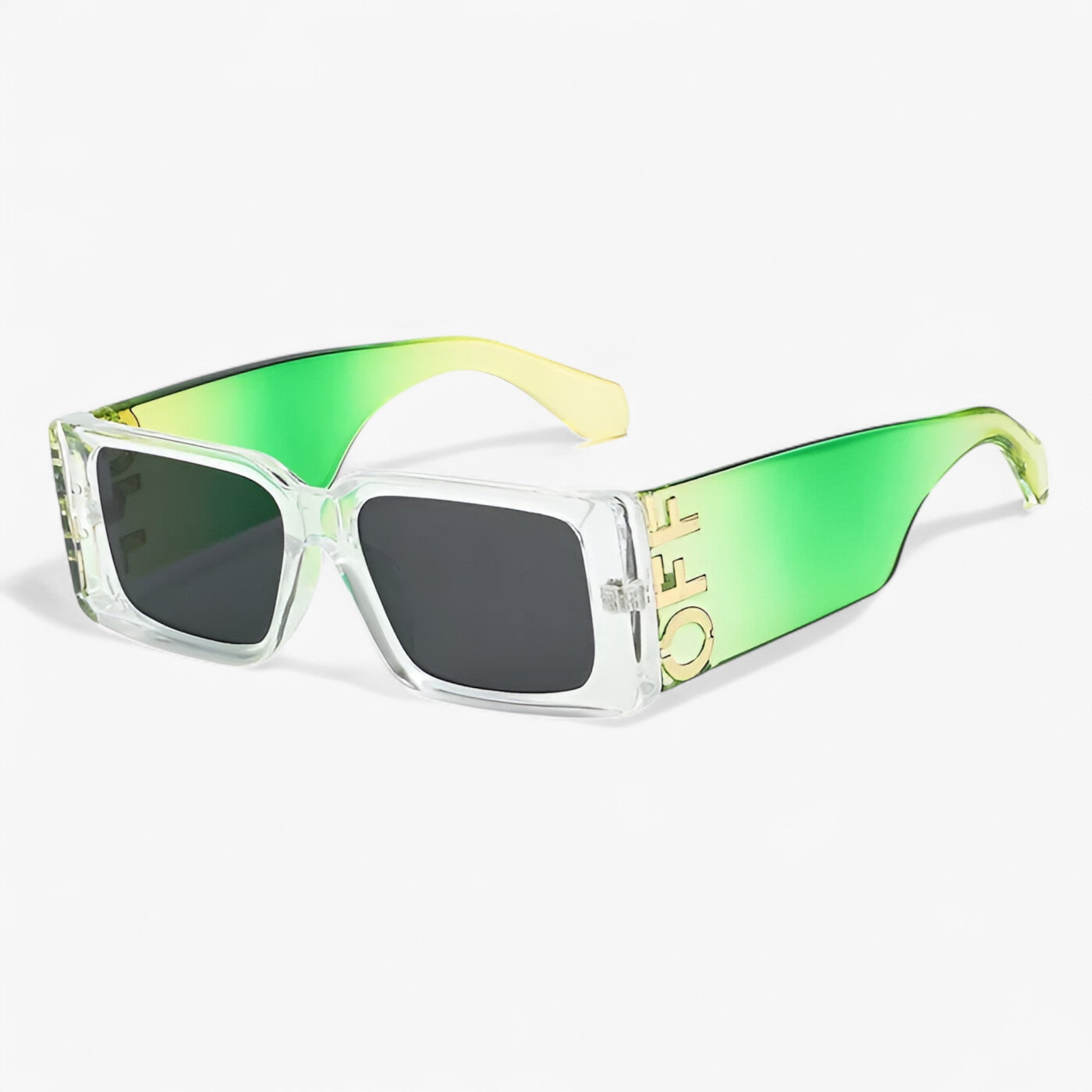 Ariëlle | Retro-Sonnenbrille mit quadratischem Rahmen und breiten Bügeln