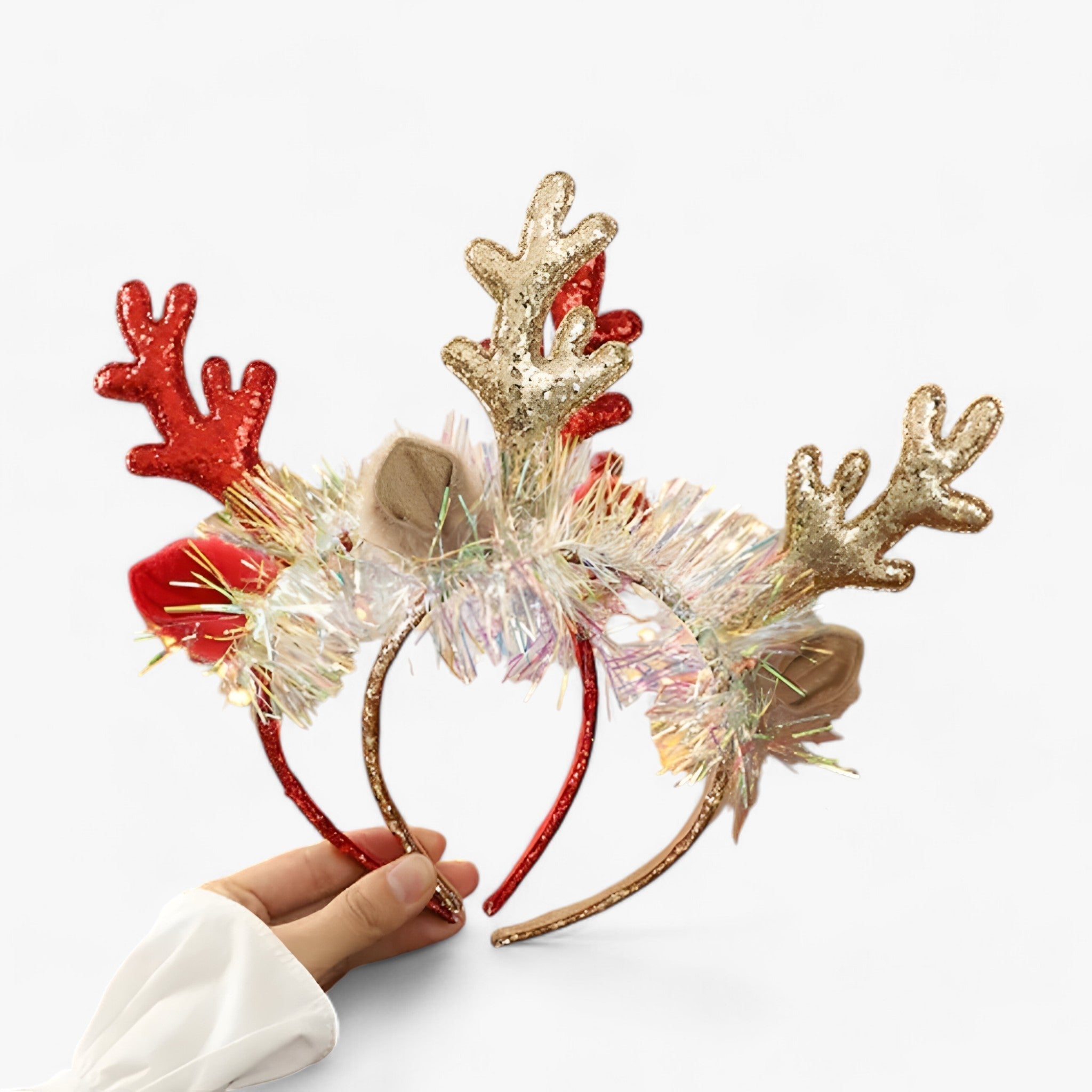 Weihnachtsdiadem mit Geweihen - Festliches und Zartes Accessoire für Kinder - - Weihnachtsdiadem mit Geweihen - Festliches und Zartes Accessoire für Kinder - €25 - Concept Neurenberg