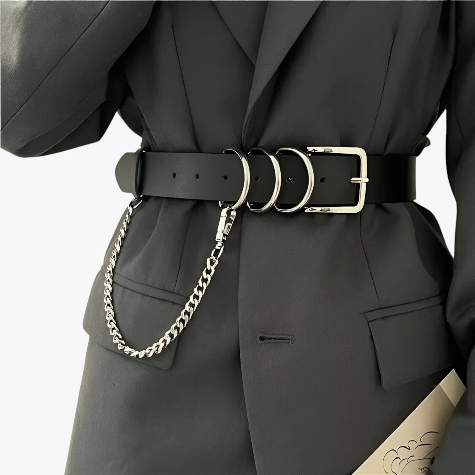 Alain | Vielseitiger Punk-Choker mit Kette