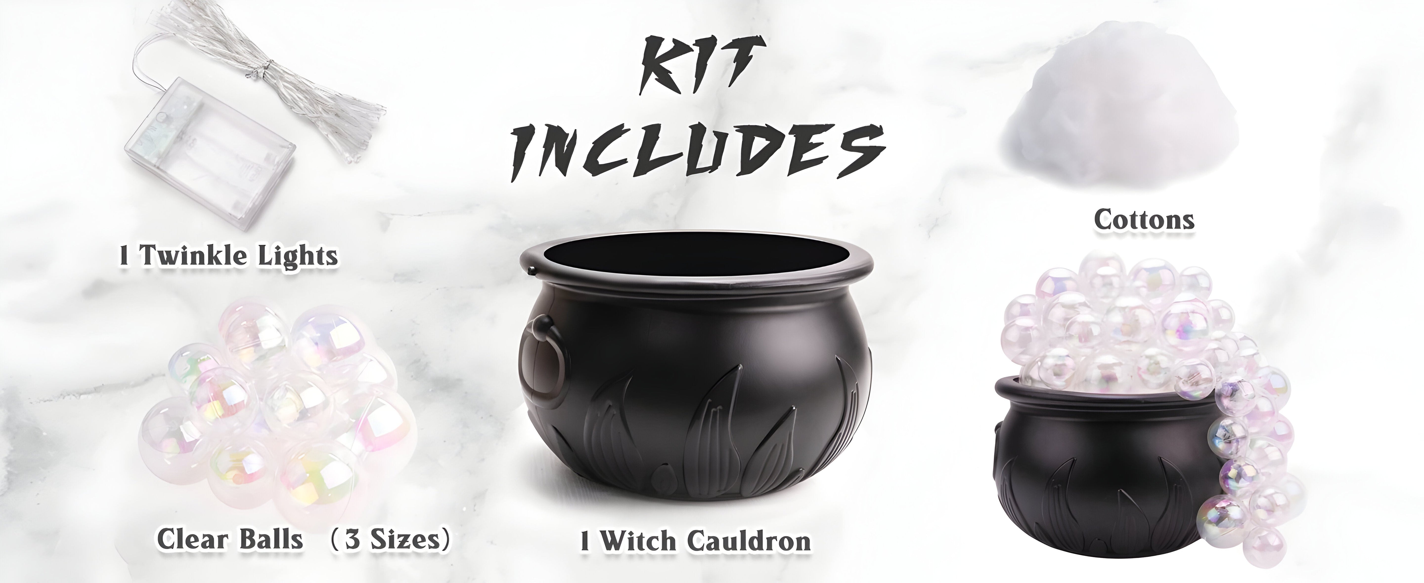 Sprudelnder Kessel - Einfache Halloween-Tischdekoration für eine Hexenatmosphäre - - Sprudelnder Kessel - Einfache Halloween-Tischdekoration für eine Hexenatmosphäre - €25 - Concept Düsseldorf