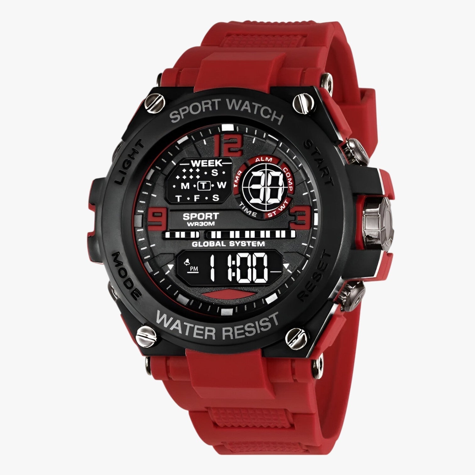 Kevin | Wasserdichtes, stoßfestes Sportarmbanduhr