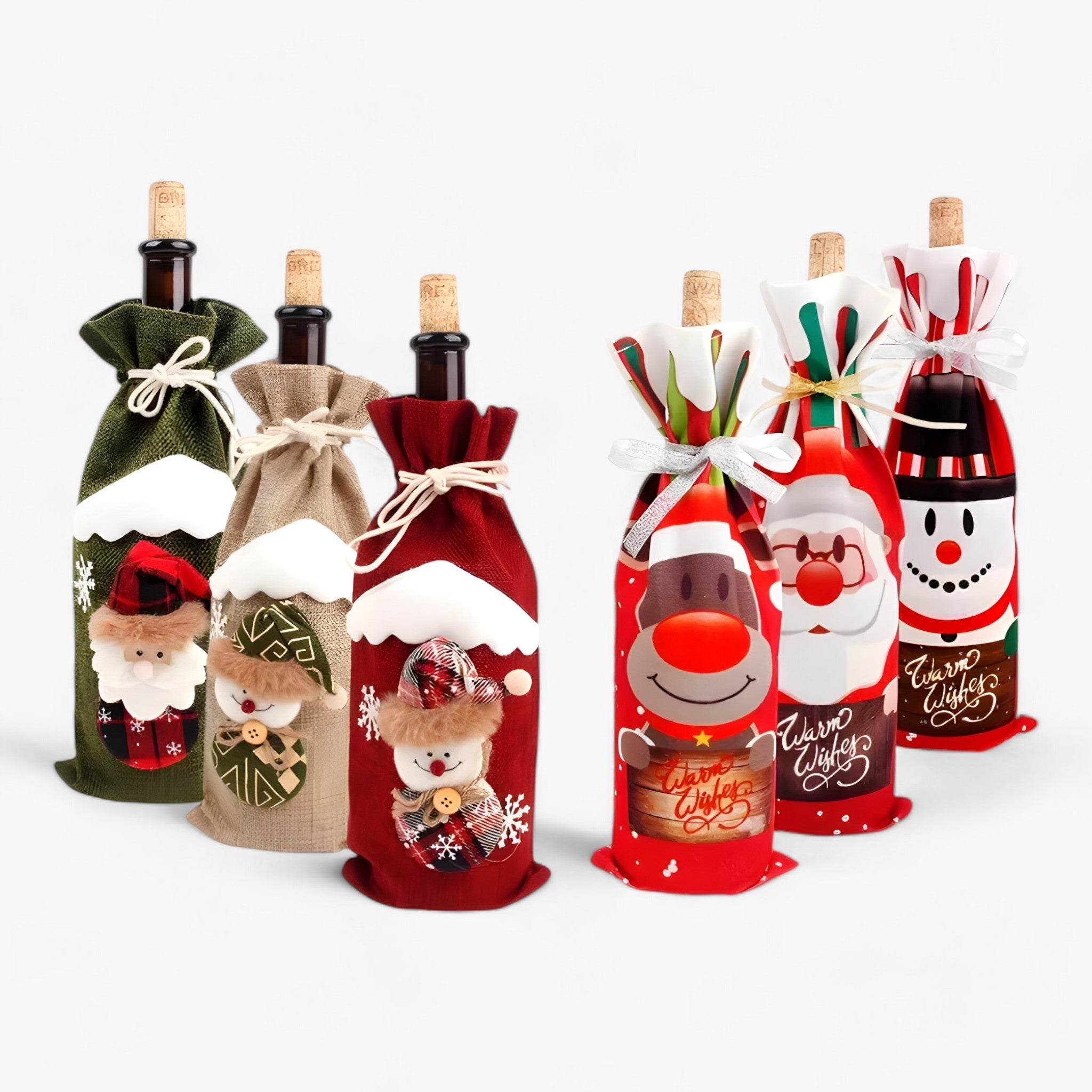 FengRise Dekoration | Flasche Hülle Weihnachtsmann - Geschenkhalter in Weihnachtsstrümpfen - Weihnachtsgeschirr - Neujahrs Geschenk - - FengRise Dekoration | Flasche Hülle Weihnachtsmann - Geschenkhalter in Weihnachtsstrümpfen - Weihnachtsgeschirr - Neujahrs Geschenk - €25 - Concept Neurenberg