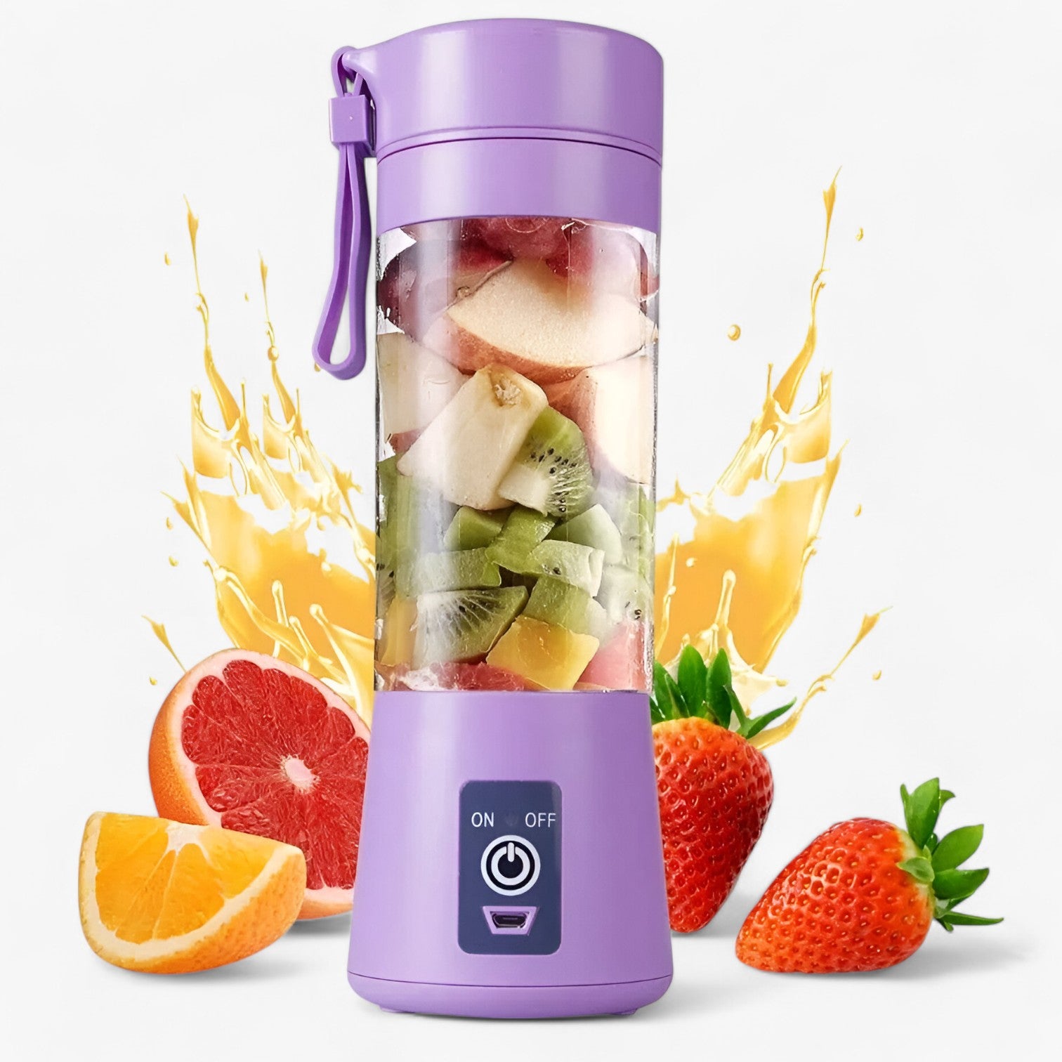 Tragbarer USB-Entsafter: Frische Smoothies jederzeit und überall - Lila - Tragbarer USB-Entsafter: Frische Smoothies jederzeit und überall - €25 - Concept Neurenberg
