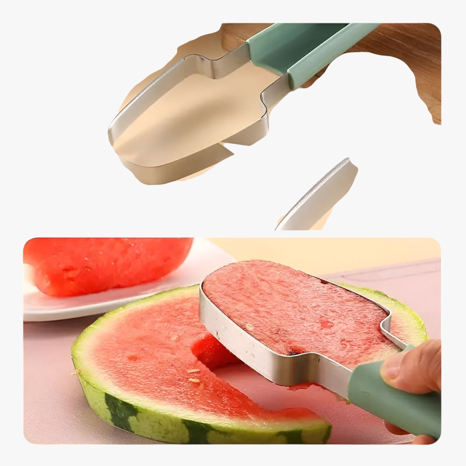 Yukon | 3 in 1 Wassermelonen Schneider - Schneiden, Schöpfen & Servieren ohne Mühe