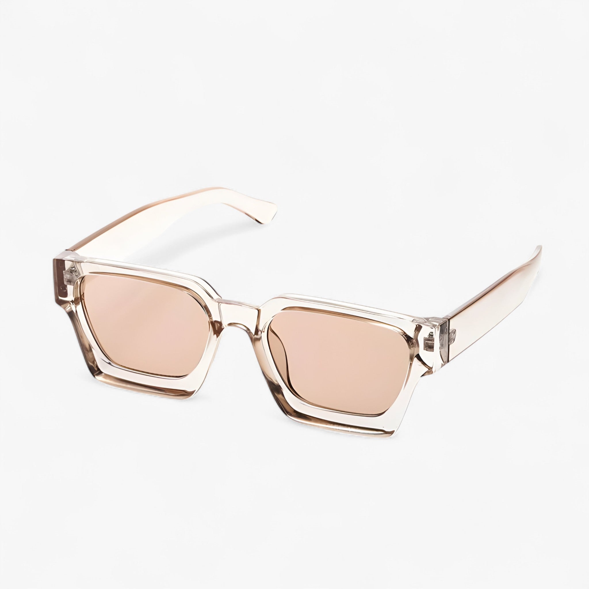 Alaric | Luxe unisex quadratische schwarze Sonnenbrille