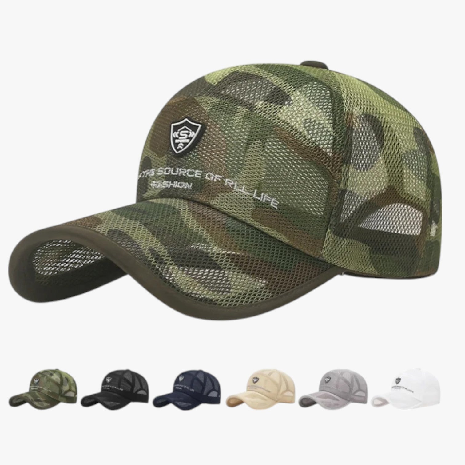 Brady | Atmungsaktive Sommer-Sportcap mit Visier Jungle