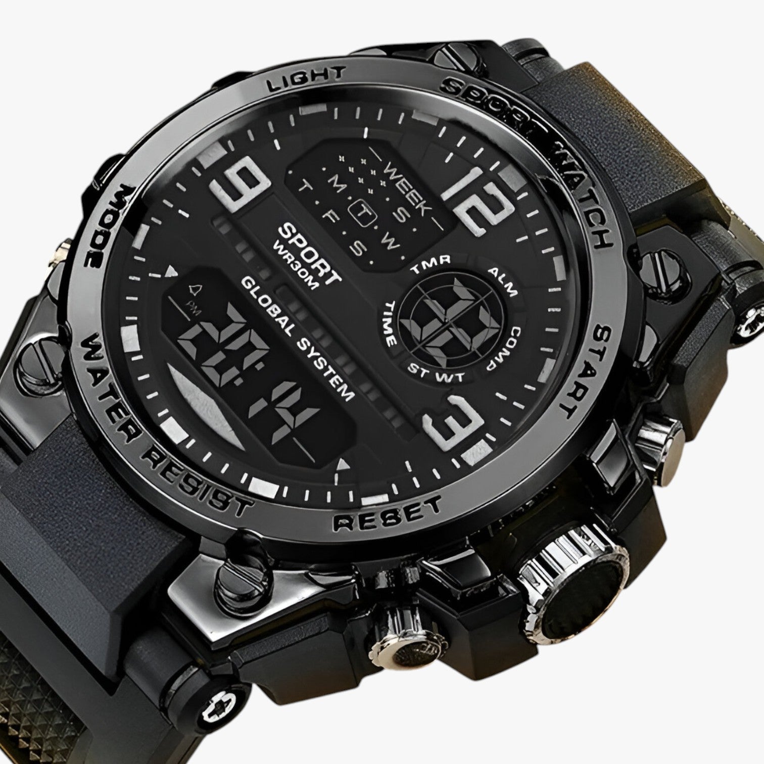 Kevin | Wasserdichtes, stoßfestes Sportarmbanduhr