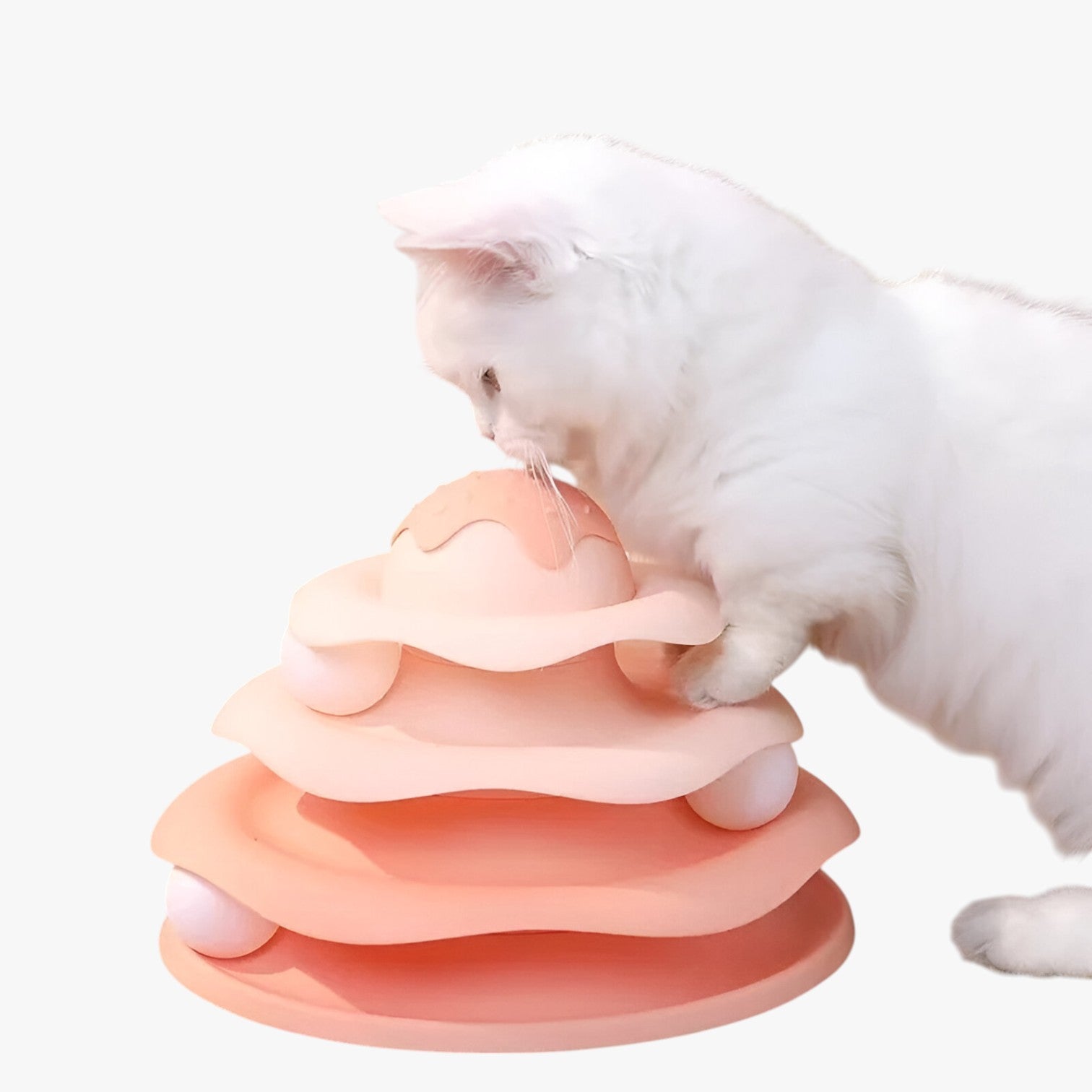 Clover | Interaktive Türme mit 4 Etagen – Spaßspielzeug für aktive Katzen