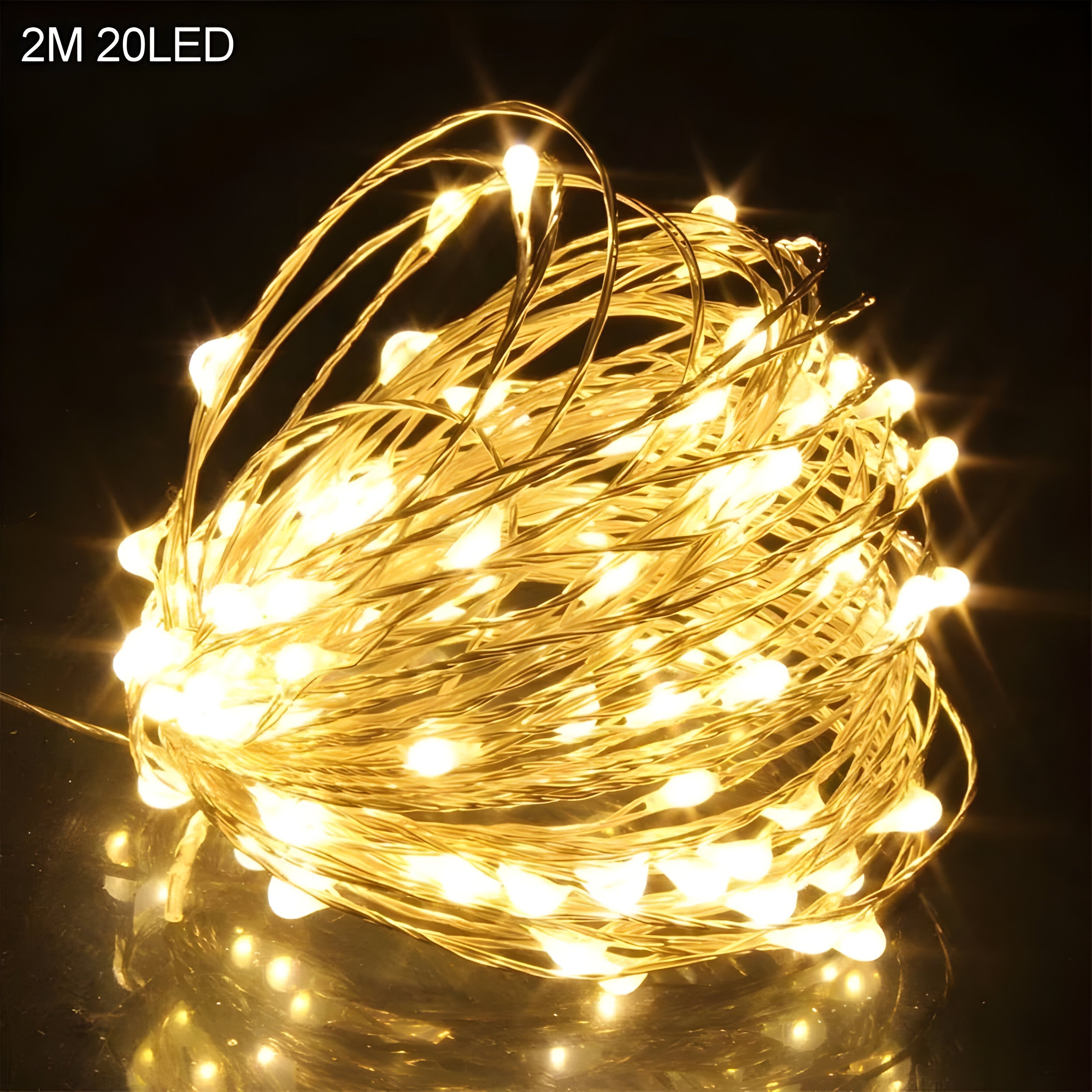 TwinkleLights | LED Lichterschlauch 20LED - Beleuchten Sie Ihre Feste mit dem Weihnachtsmann und Schneeflocken - 2m warmweiß - TwinkleLights | LED Lichterschlauch 20LED - Beleuchten Sie Ihre Feste mit dem Weihnachtsmann und Schneeflocken- €25 - Concept Düsseldorf