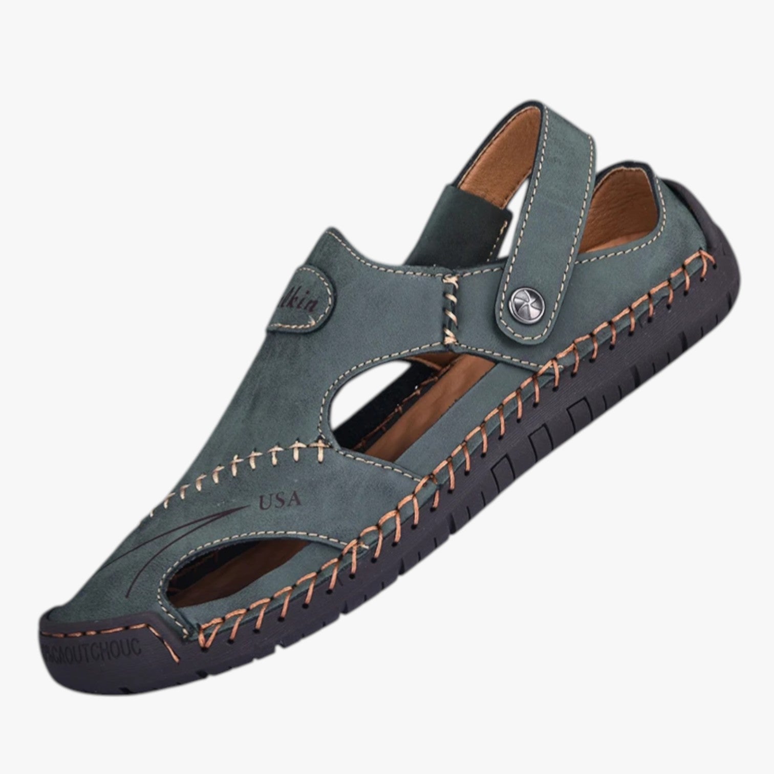 Owen | Herren-Sommersandalen - Atmungsaktives Leder und rutschfeste Sohle für einen stilvollen Akzent