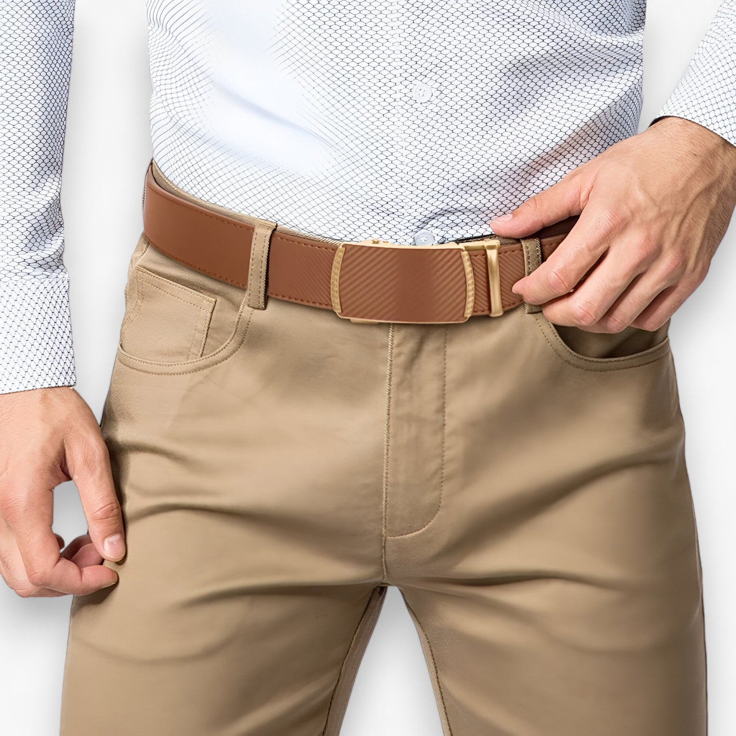 Coen | Luxus-Leder Automatik Gürtel mit Verstellbarer Schnalle