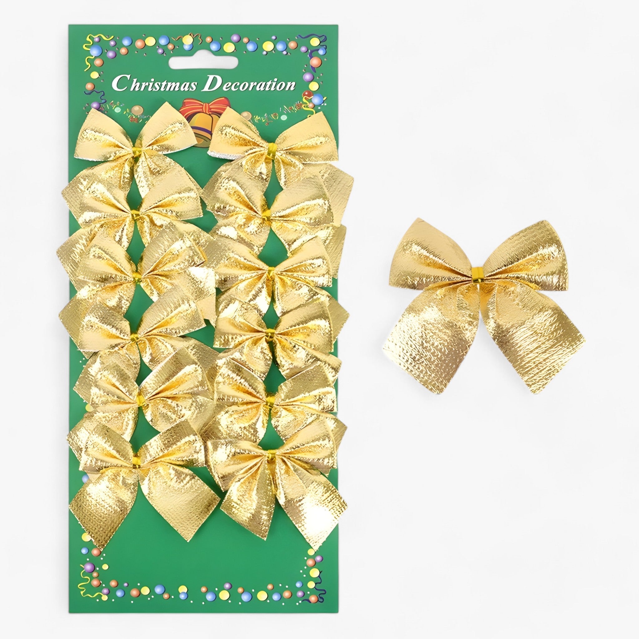 Weihnachtsdekoration | Mini Hängevorrichtungen Rote und Goldene Schleifen - Perfekt für DIY und Geschenkdekoration - Gold 24 Stück (2 Pakete) - Weihnachtsdekoration | Mini Hängevorrichtungen Rote und Goldene Schleifen - Perfekt für DIY und Geschenkdekoration - €25 - Concept Düsseldorf
