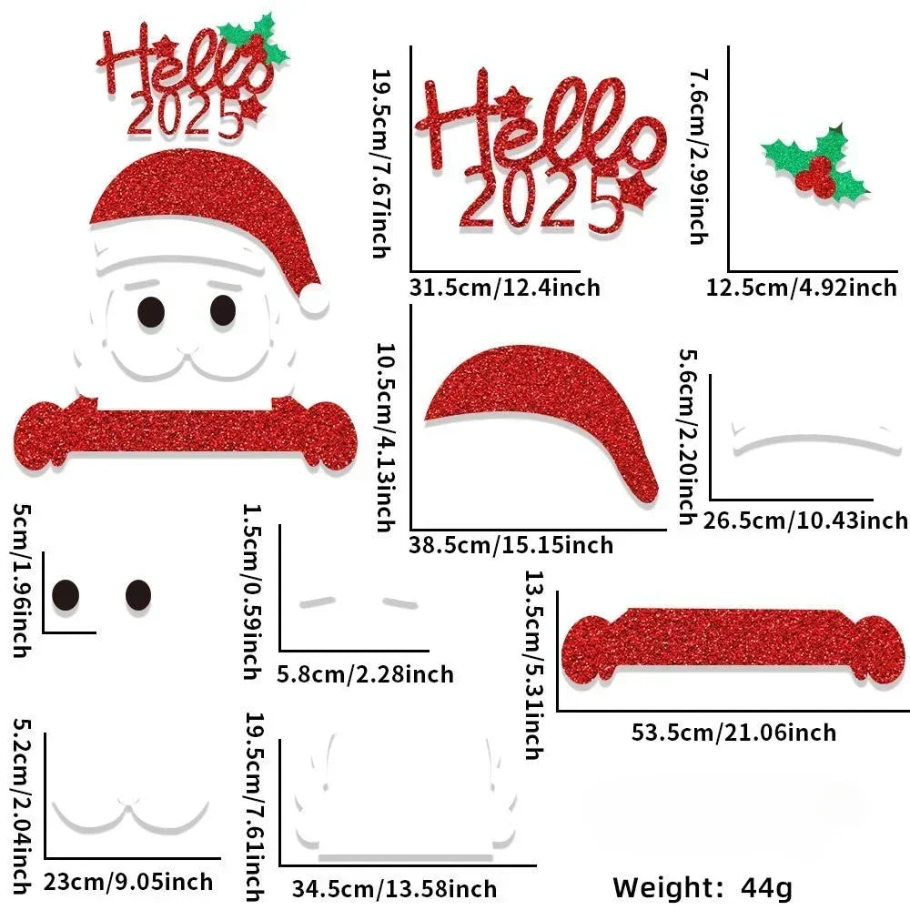 Weihnachts-Filzaufkleber für Türen und Fenster – festliche Dekoration für Zuhause - 2025 - Weihnachts-Filzaufkleber für Türen und Fenster – festliche Dekoration für Zuhause - €25 - Concept Neurenberg