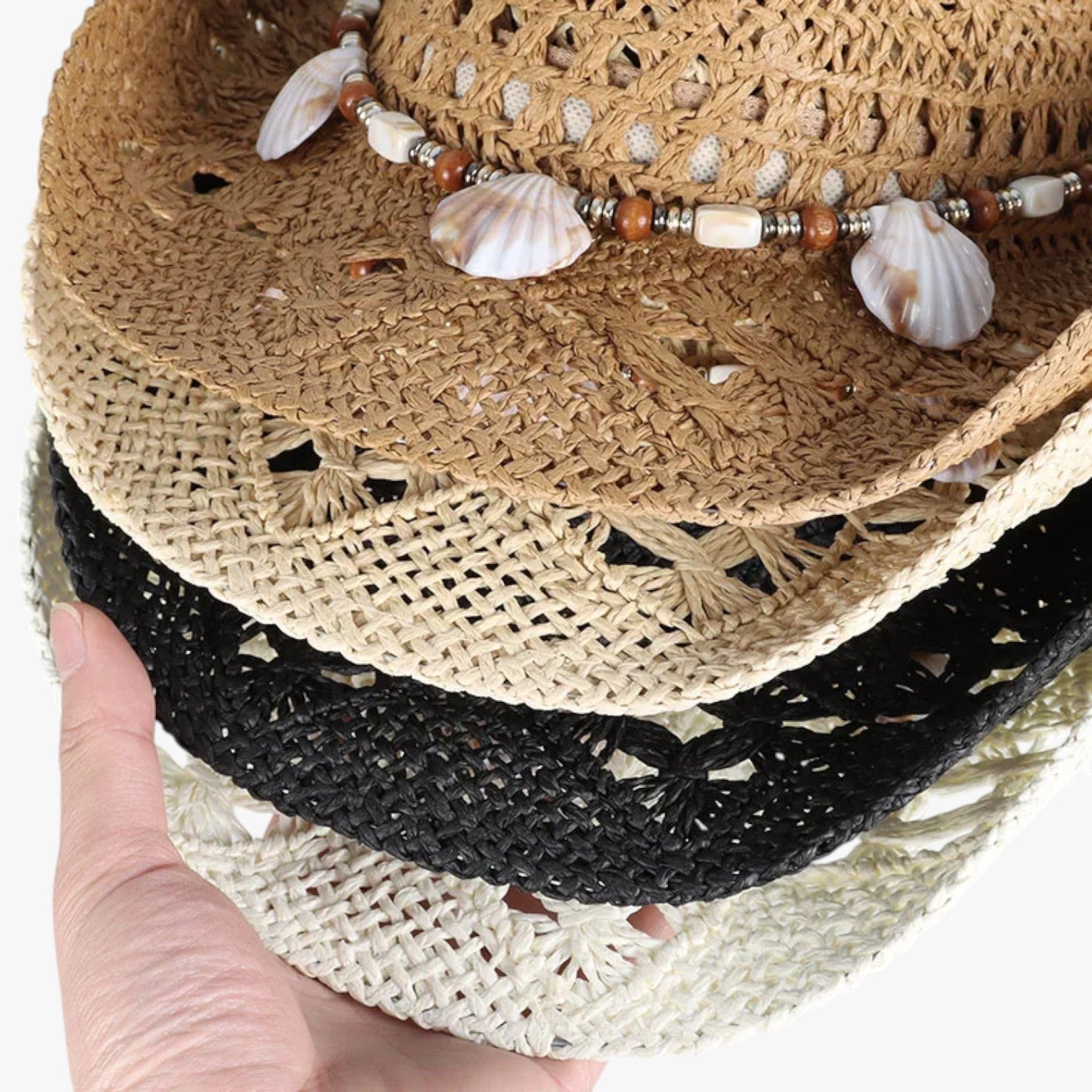 Skye | Cowboy-Hut Unisex aus Vintage-Stroh