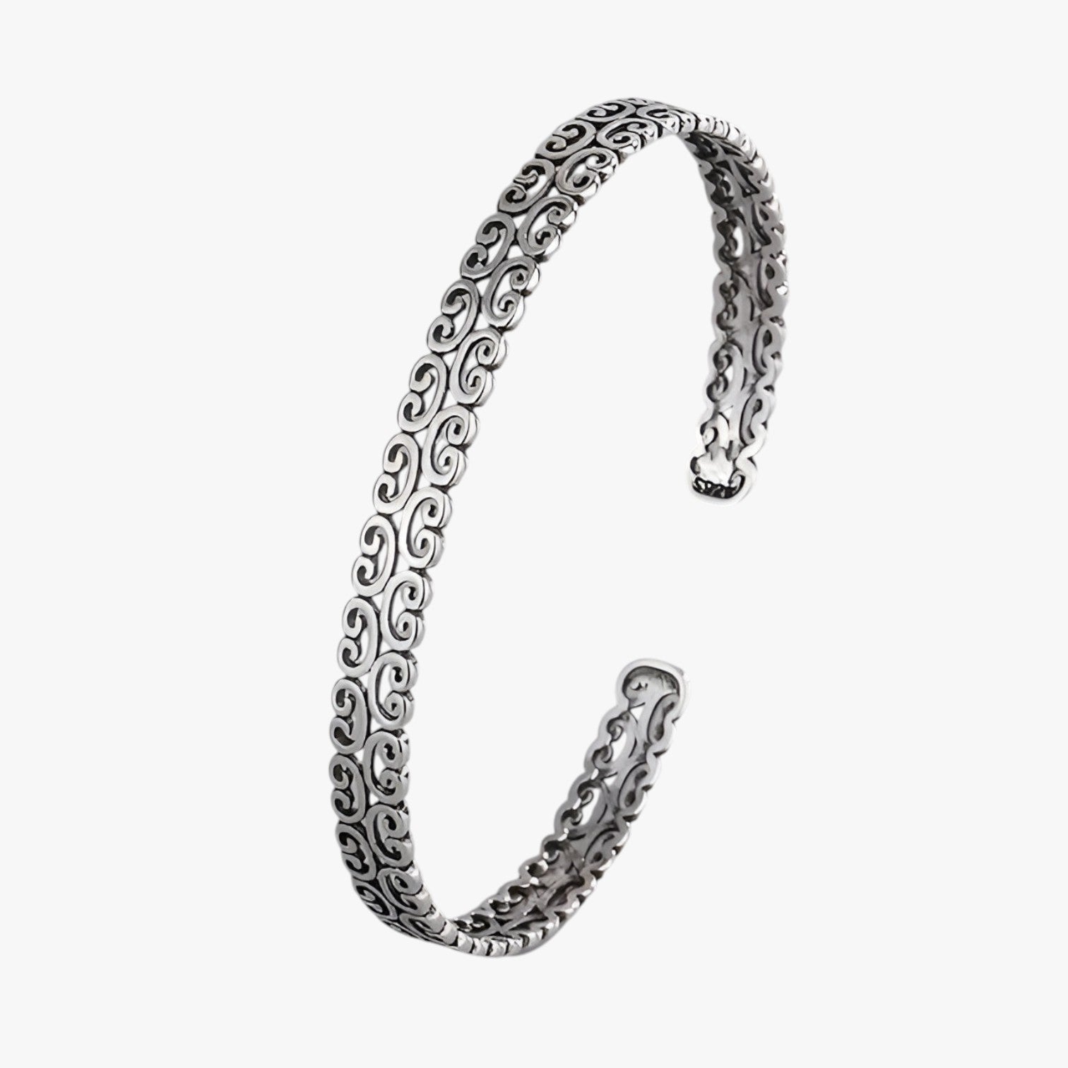 Dahlia | Eleganter Silberpuls mit Wolkenmuster