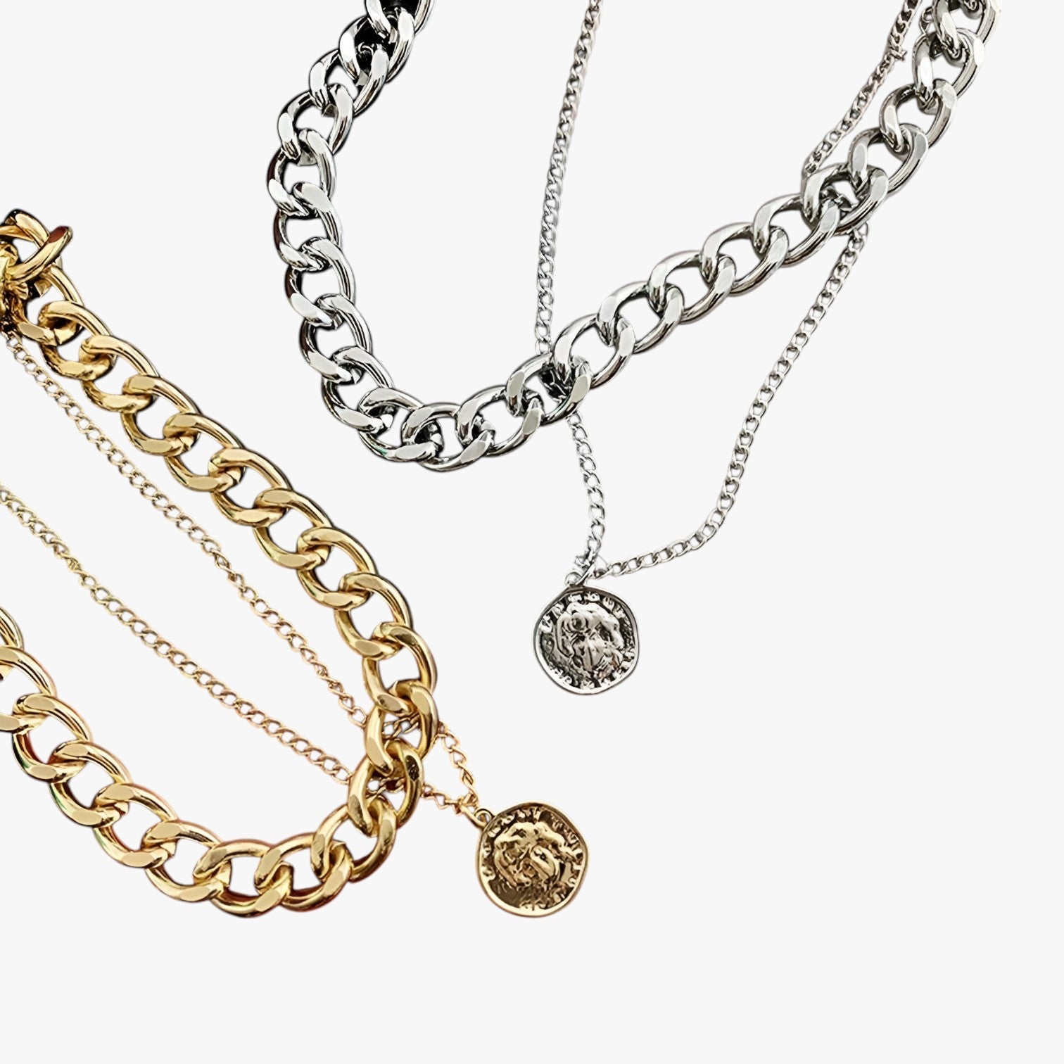 Genevieve | Mehrlagige Münzkette