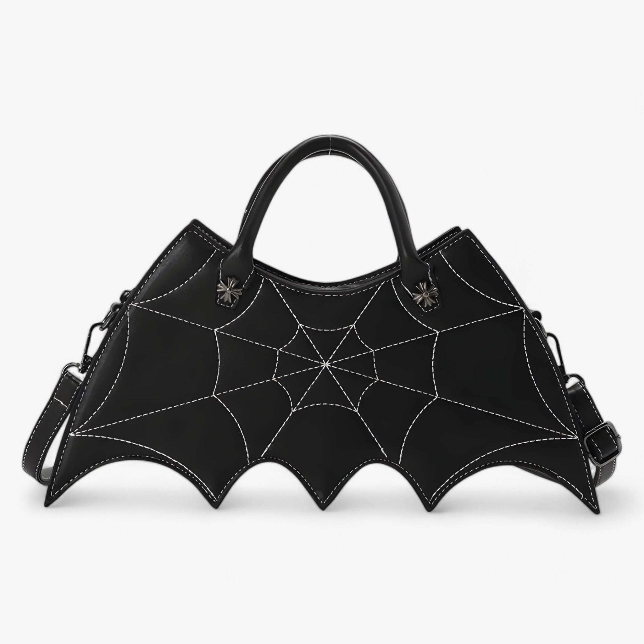 Spider-Web Umhängetasche - Trendy und Kühn für Halloween - Schwarz 34x7x20cm - Sophie | Spider-Web Umhängetasche - Trendy und Kühn für Halloween - €25 - Concept Düsseldorf