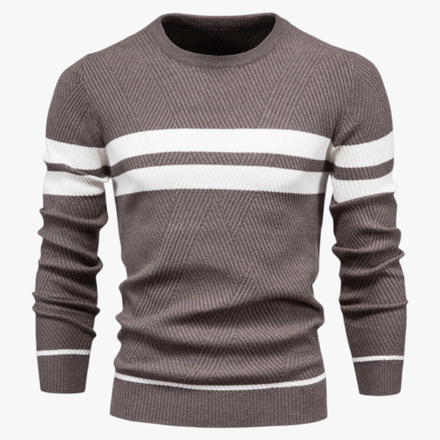 Adam | Eleganter Männer-Sommerpulli mit warmem, schlankem Schnitt und floraler Stil