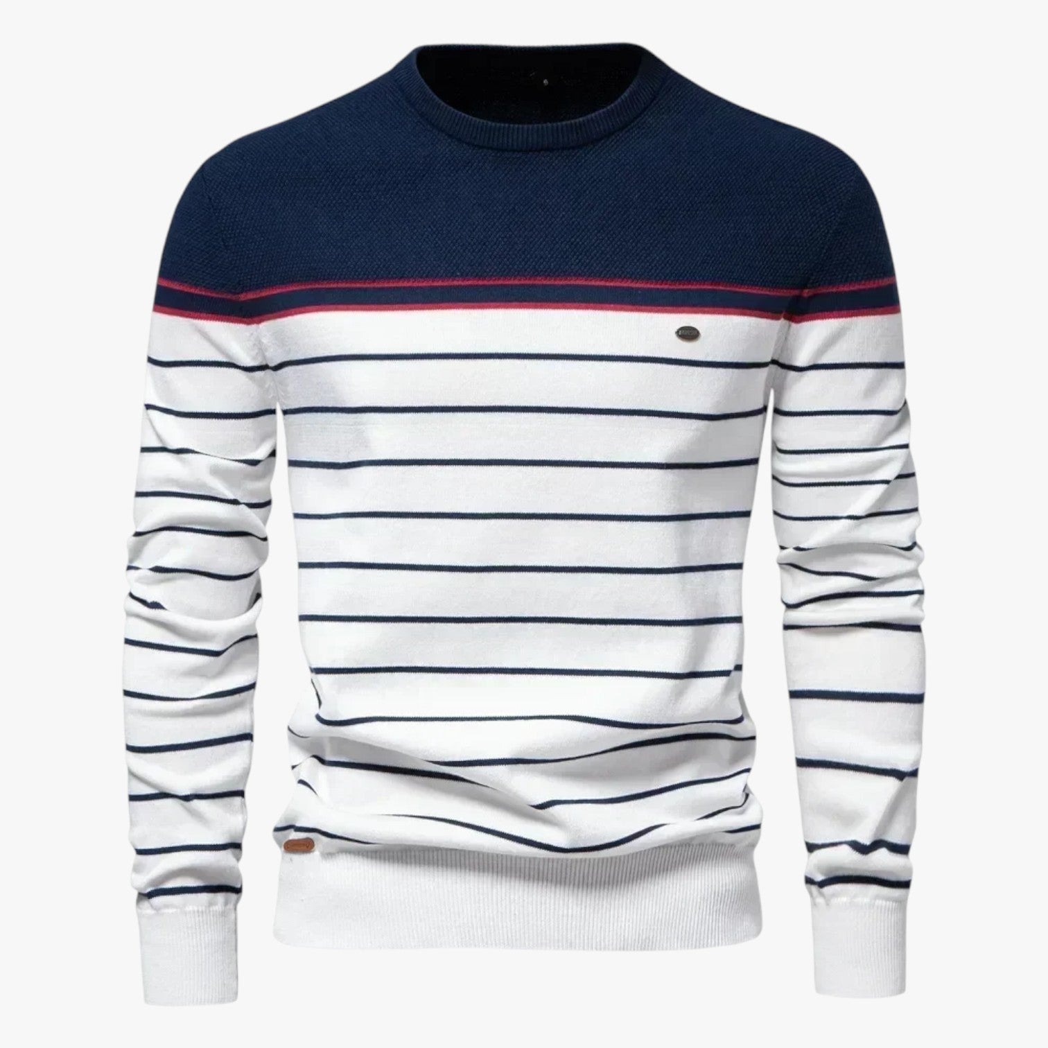 Calvin | Premium Herbststreifen-Pullover Warm, Elastisch und Stilvoll