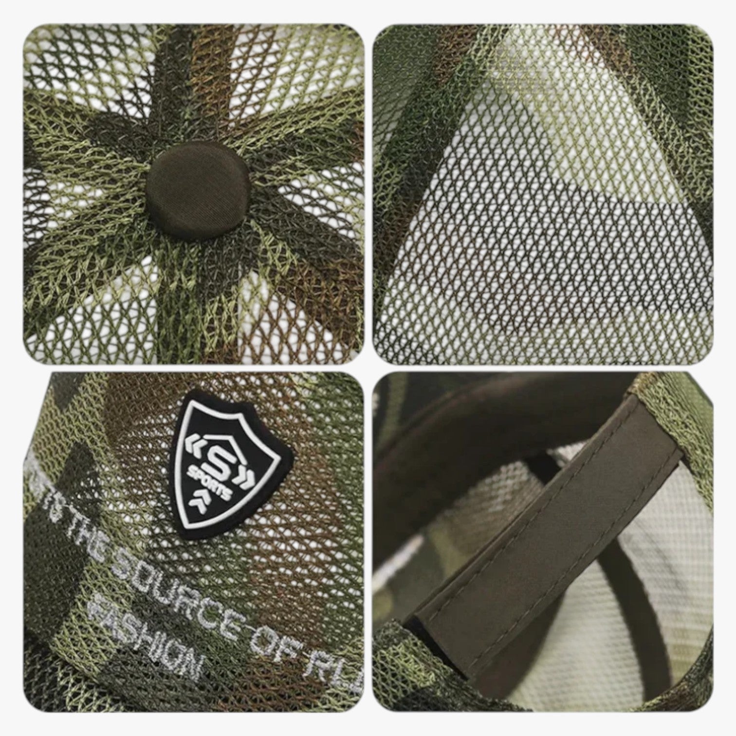 Brady | Atmungsaktive Sommer-Sportcap mit Visier Jungle