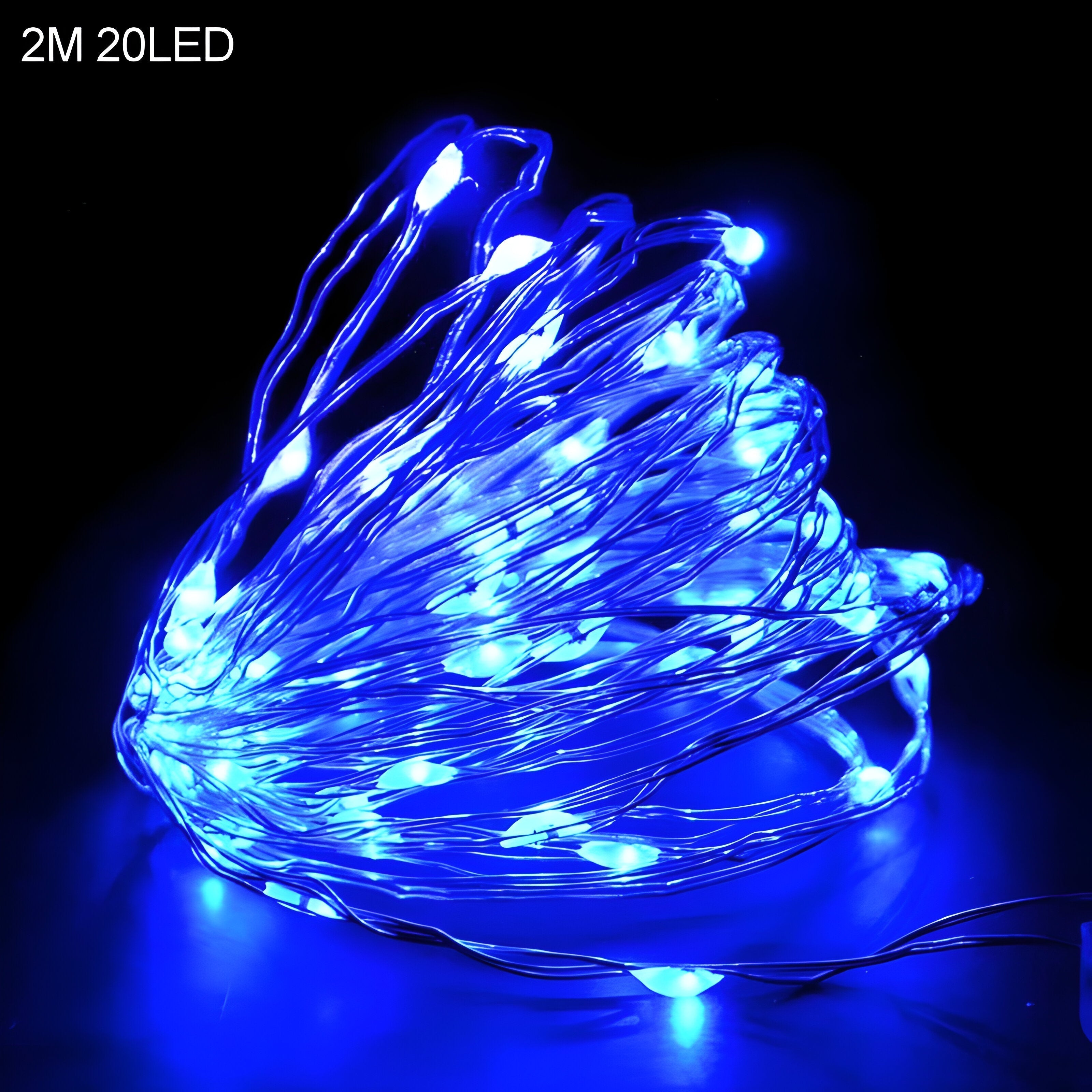 TwinkleLights | LED Lichterschlauch 20LED - Beleuchten Sie Ihre Feste mit dem Weihnachtsmann und Schneeflocken - 2m blau - TwinkleLights | LED Lichterschlauch 20LED - Beleuchten Sie Ihre Feste mit dem Weihnachtsmann und Schneeflocken- €25 - Concept Düsseldorf