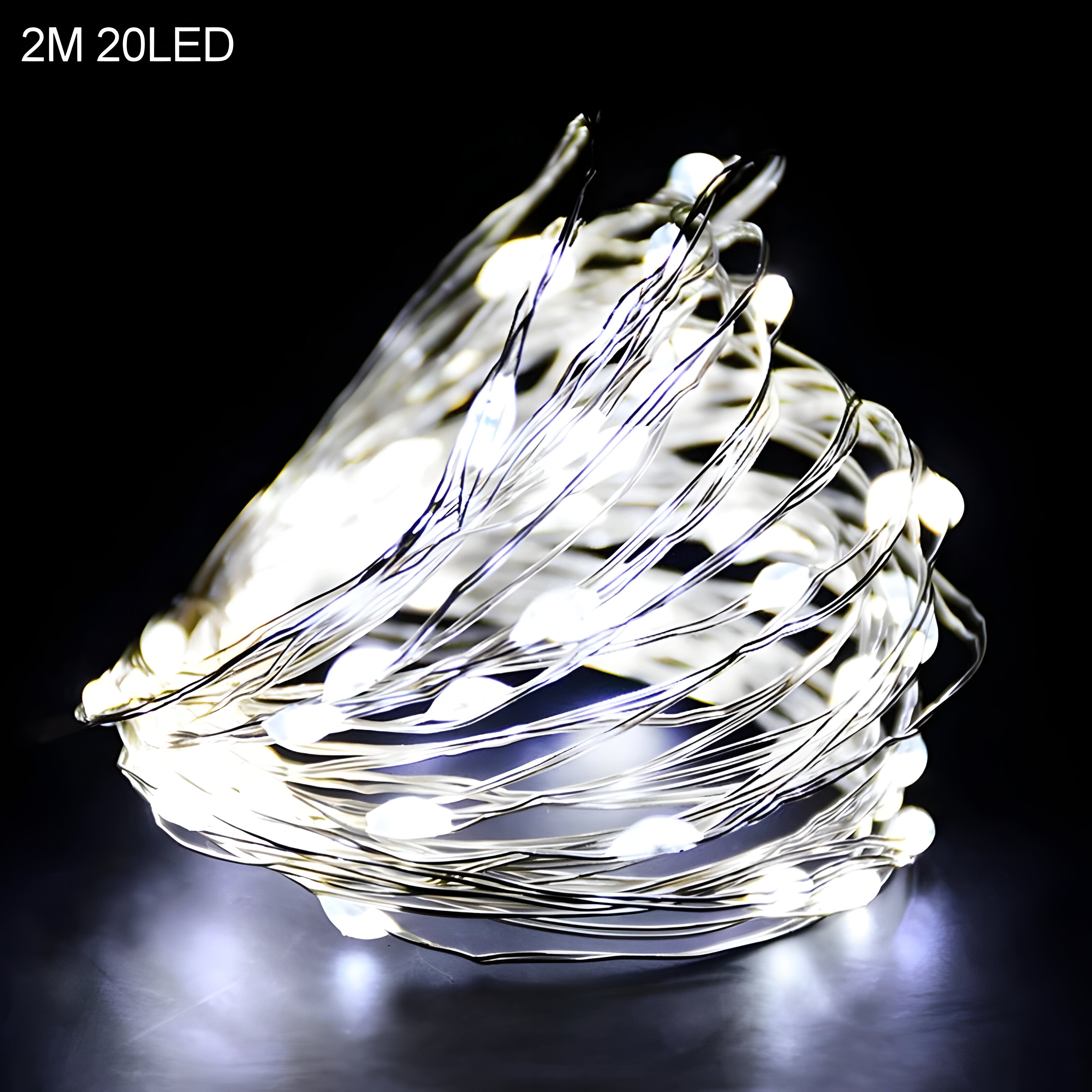 TwinkleLights | LED Lichterschlauch 20LED - Beleuchten Sie Ihre Feste mit dem Weihnachtsmann und Schneeflocken - 2m weiß - TwinkleLights | LED Lichterschlauch 20LED - Beleuchten Sie Ihre Feste mit dem Weihnachtsmann und Schneeflocken- €25 - Concept Düsseldorf