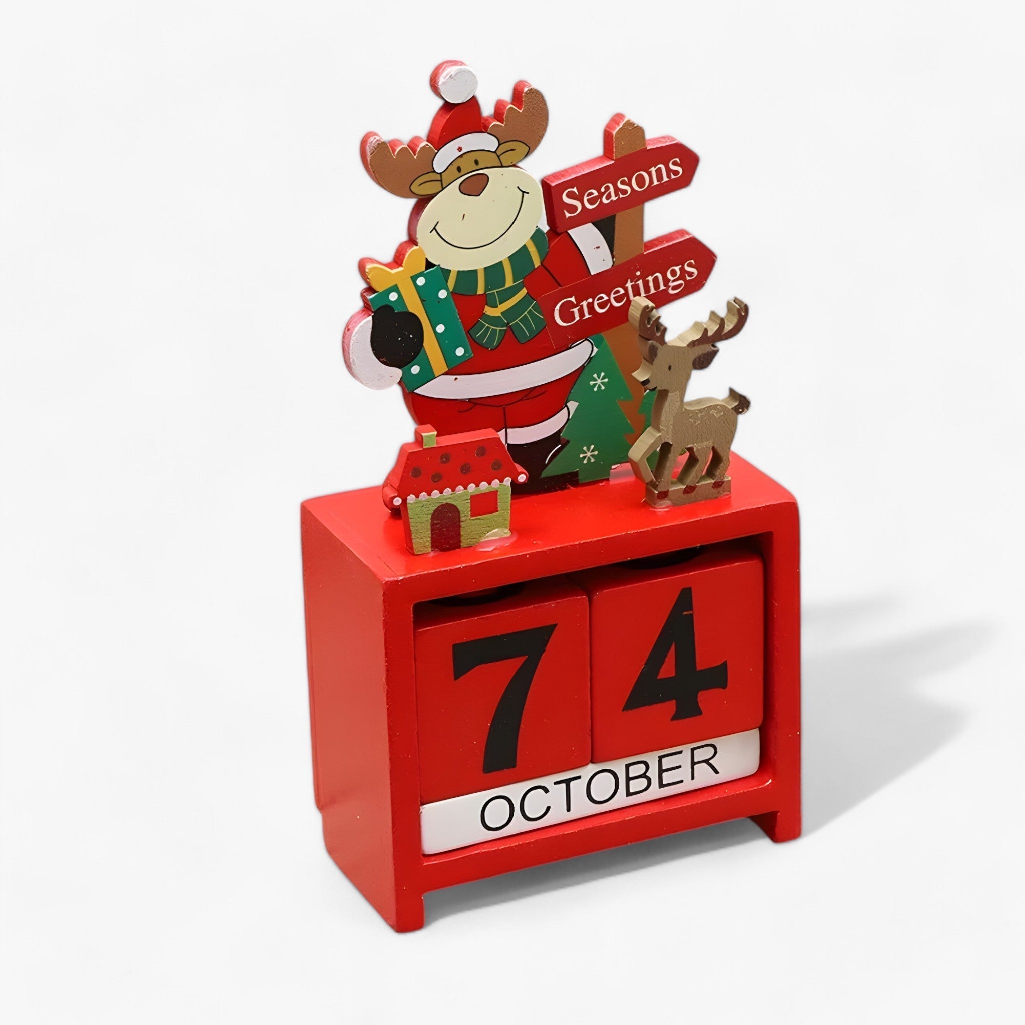 Feiertags Countdown Magie | Holz Weihnachtskalender mit Weihnachtsmann und Schneemann - Fügen Sie Ihren Feiern Aufregung hinzu - - Feiertags Countdown Magie | Holz Weihnachtskalender mit Weihnachtsmann und Schneemann - Fügen Sie Ihren Feiern Aufregung hinzu - €25 - Concept Neurenberg