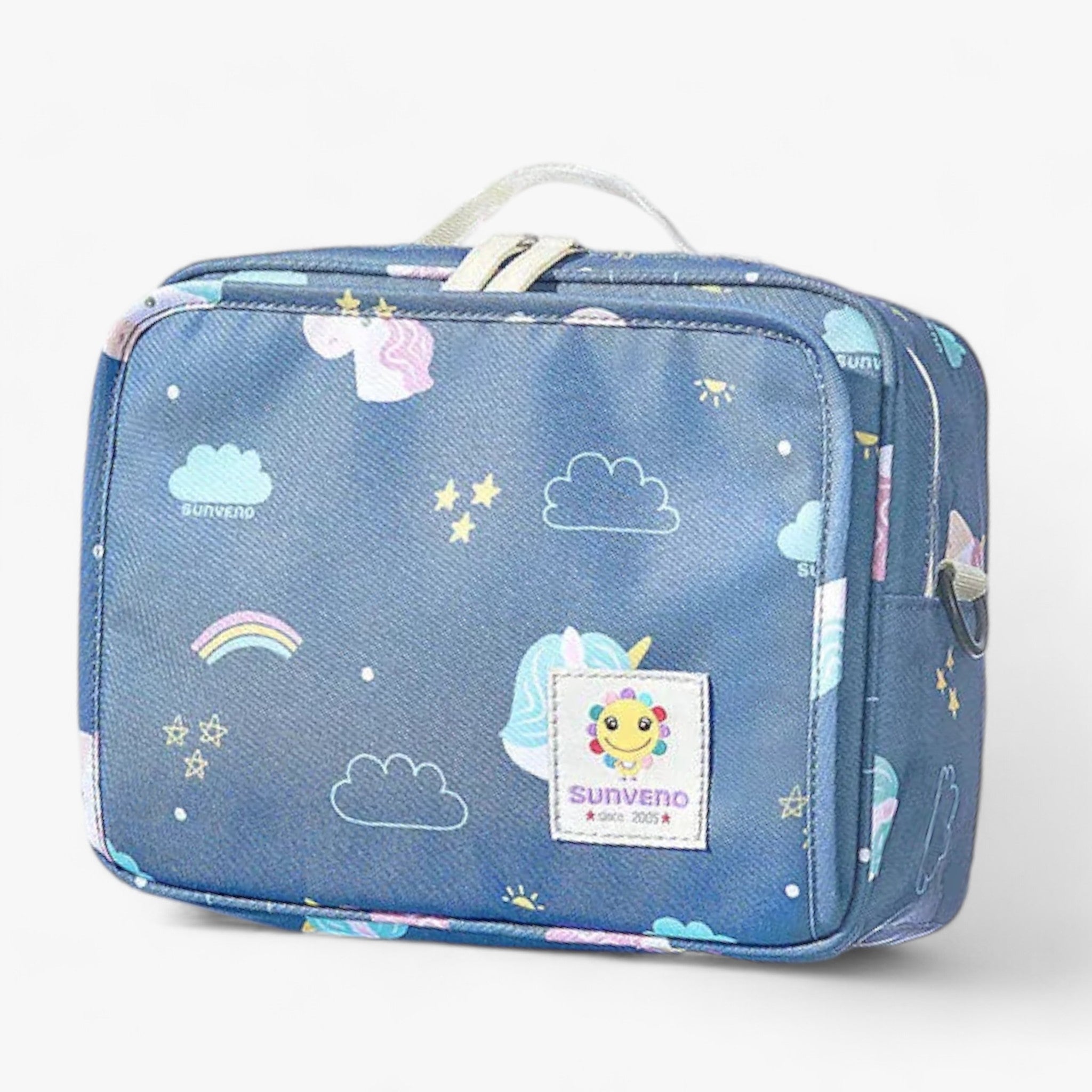Wickeltasche | Umstandstasche - Modische & funktionelle Aufbewahrung - L Einhorn blau - Wickeltasche | Umstandstasche - Modische & funktionelle Aufbewahrung - €25 - Concept Frankfurt