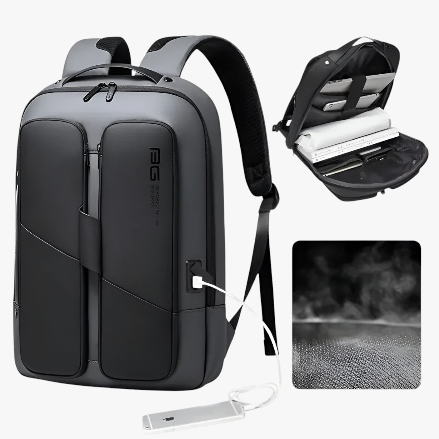 Damian | Wasserdichter Diebstahlschutz-Rucksack für Laptop