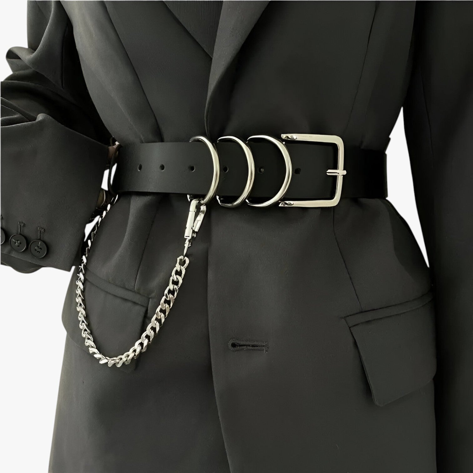 Alain | Vielseitiger Punk-Choker mit Kette