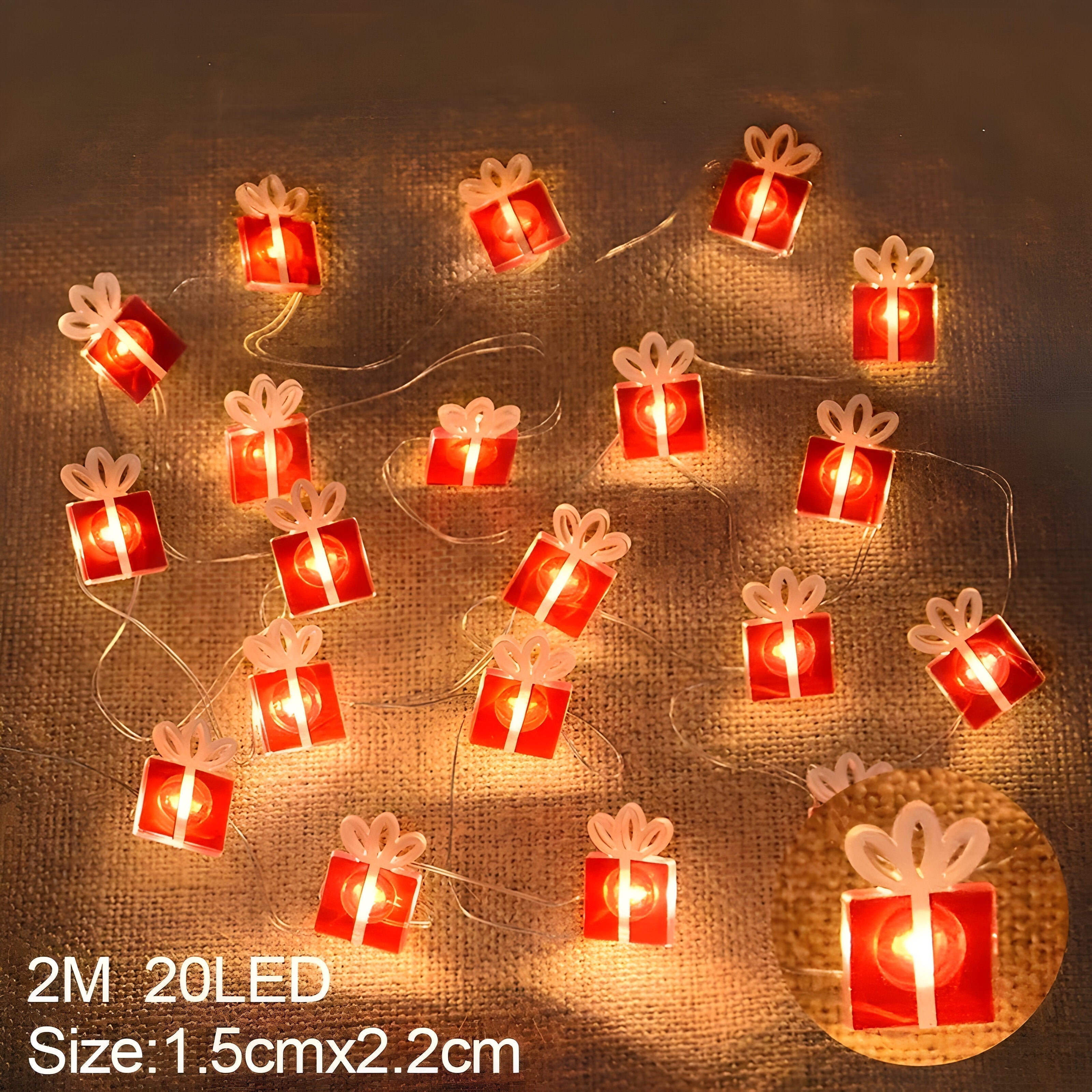 TwinkleLights | LED Lichterschlauch 20LED - Beleuchten Sie Ihre Feste mit dem Weihnachtsmann und Schneeflocken - Geschenk - TwinkleLights | LED Lichterschlauch 20LED - Beleuchten Sie Ihre Feste mit dem Weihnachtsmann und Schneeflocken- €25 - Concept Düsseldorf