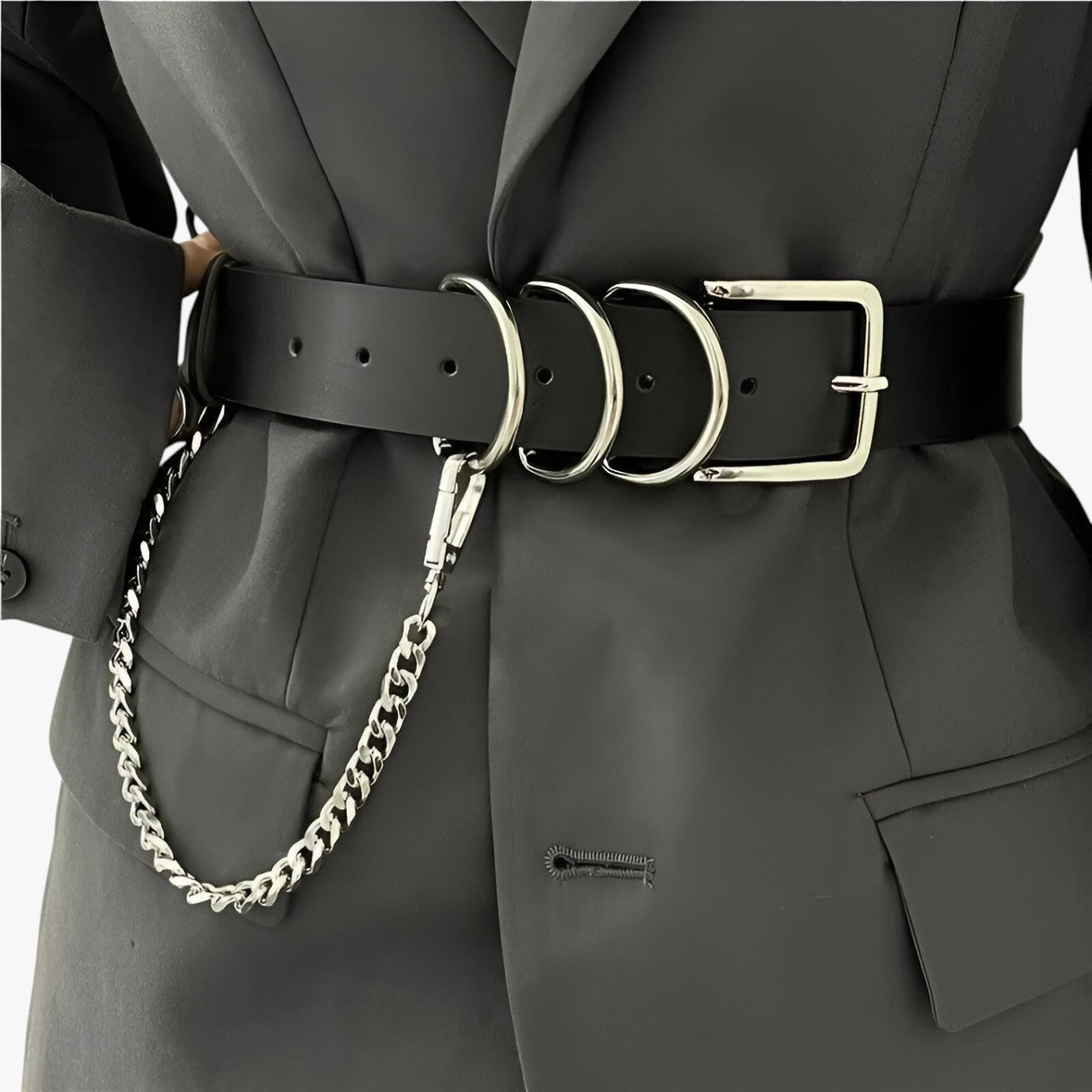 Alain | Vielseitiger Punk-Choker mit Kette