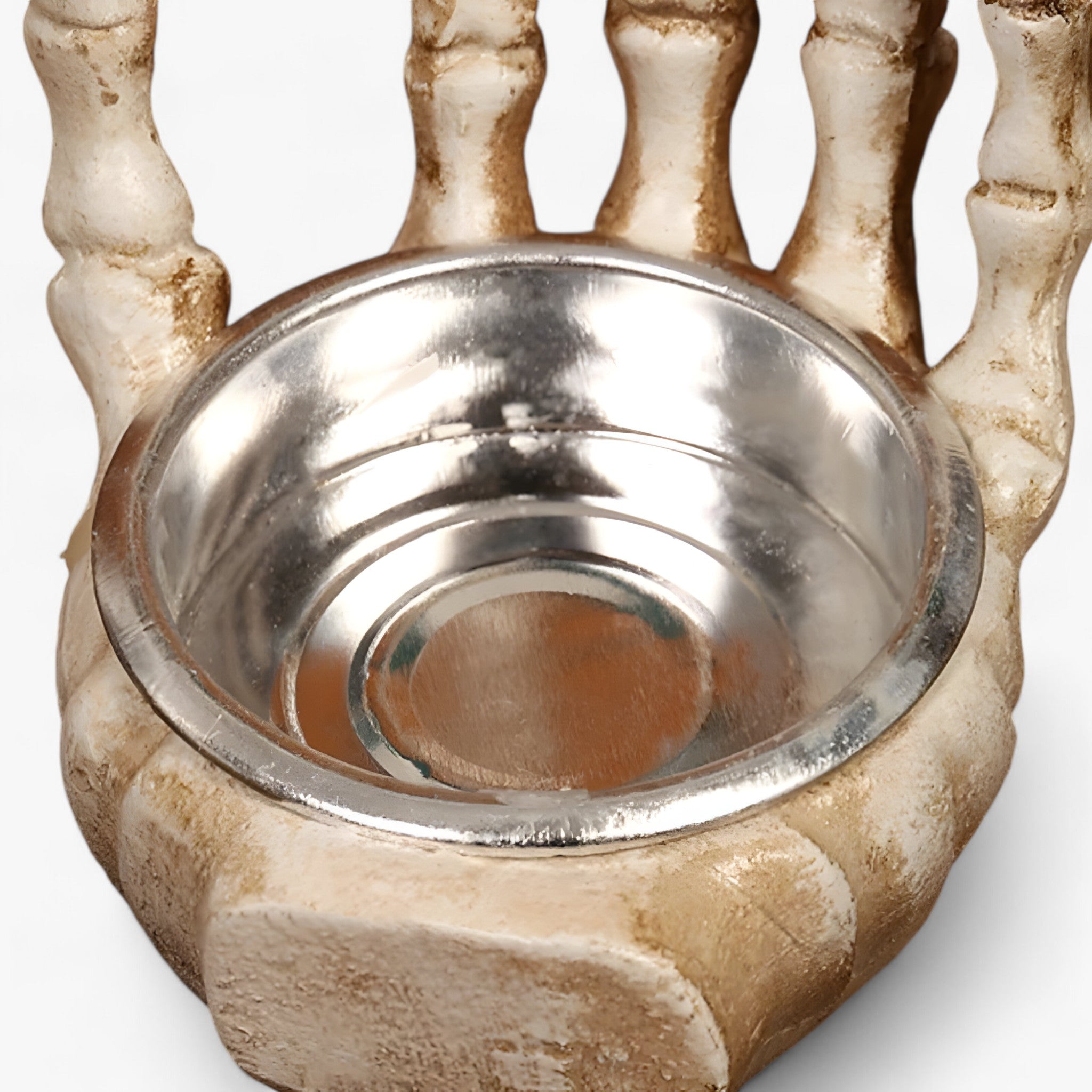 Skelettkerzenhalter aus Palmholz für Halloween - Gruselige Dekoration - - (1+1 gratis) Luna | Skelettkerzenhalter aus Palmholz für Halloween - Gruselige Dekoration - €25 - Concept Düsseldorf