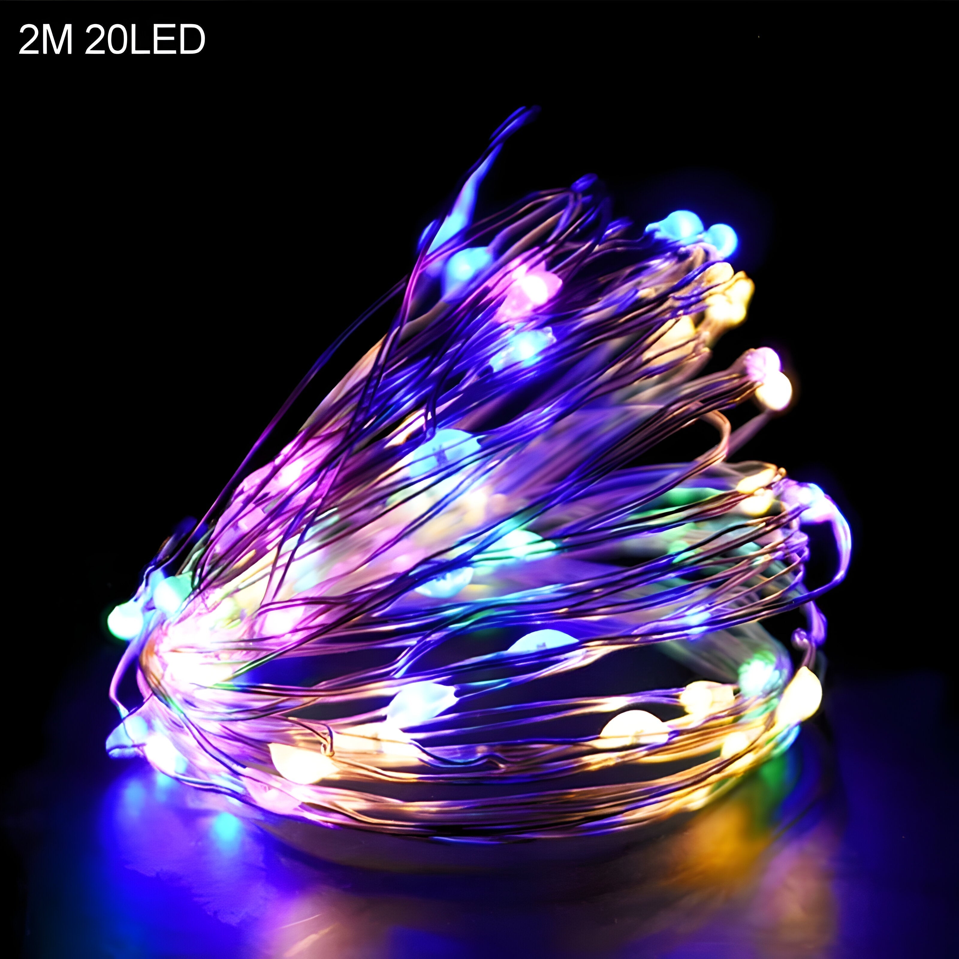 TwinkleLights | LED Lichterschlauch 20LED - Beleuchten Sie Ihre Feste mit dem Weihnachtsmann und Schneeflocken - 2m mehrfarbig - TwinkleLights | LED Lichterschlauch 20LED - Beleuchten Sie Ihre Feste mit dem Weihnachtsmann und Schneeflocken- €25 - Concept Düsseldorf