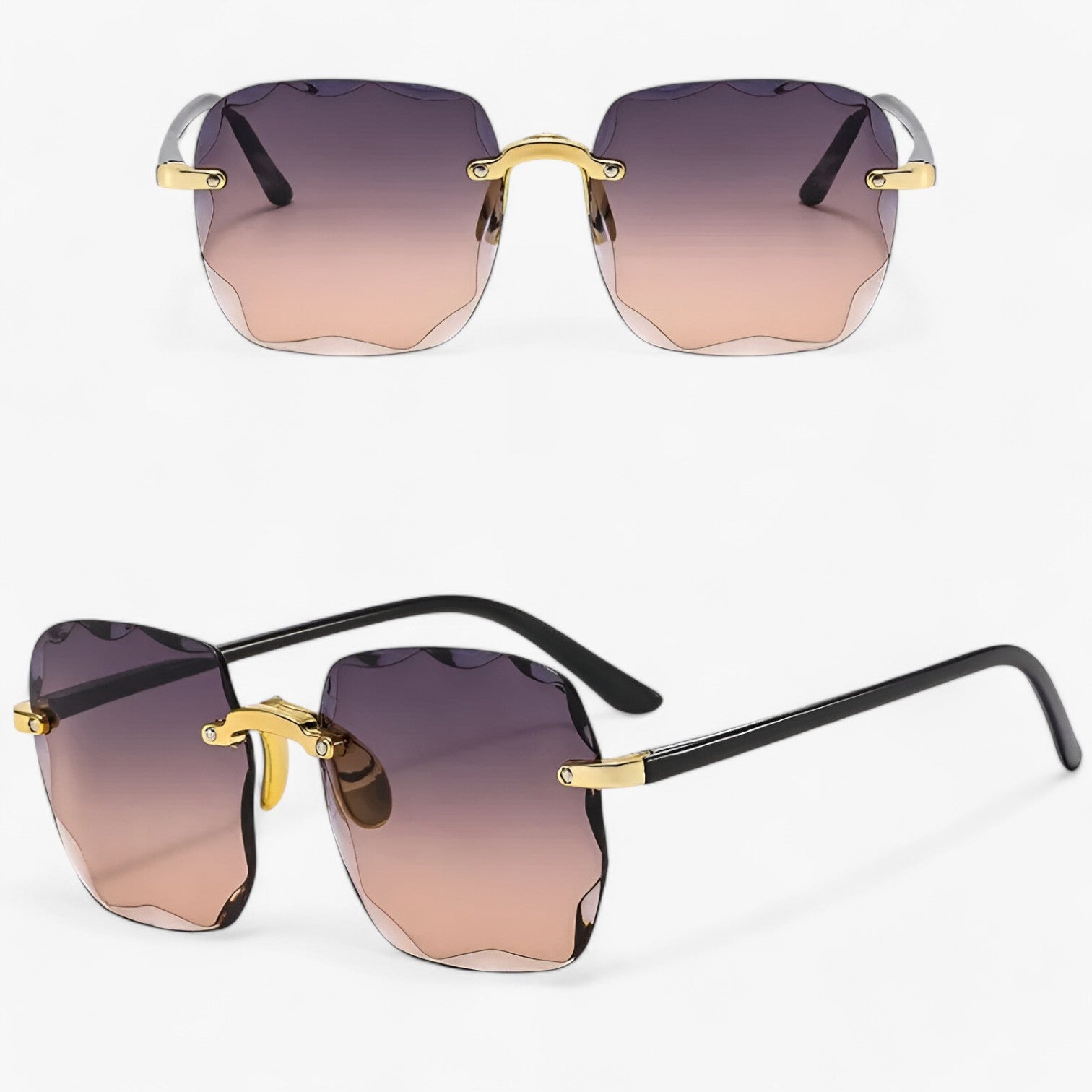 Kamila | Stilvolle randlose Sonnenbrille mit UV-Schutz