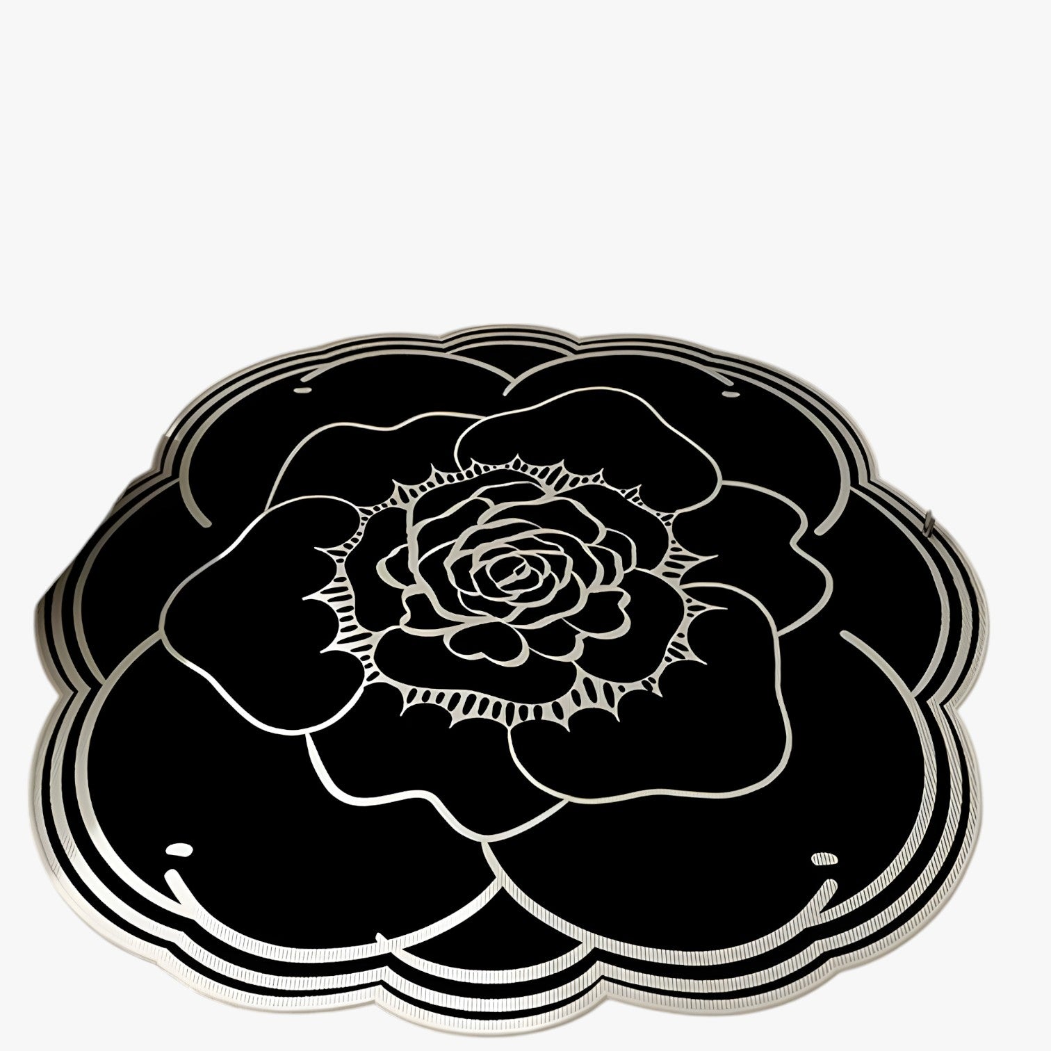 Frostine | Blumen-Kristall-Vloermat – Weich, Stilvoll & Rutschfest