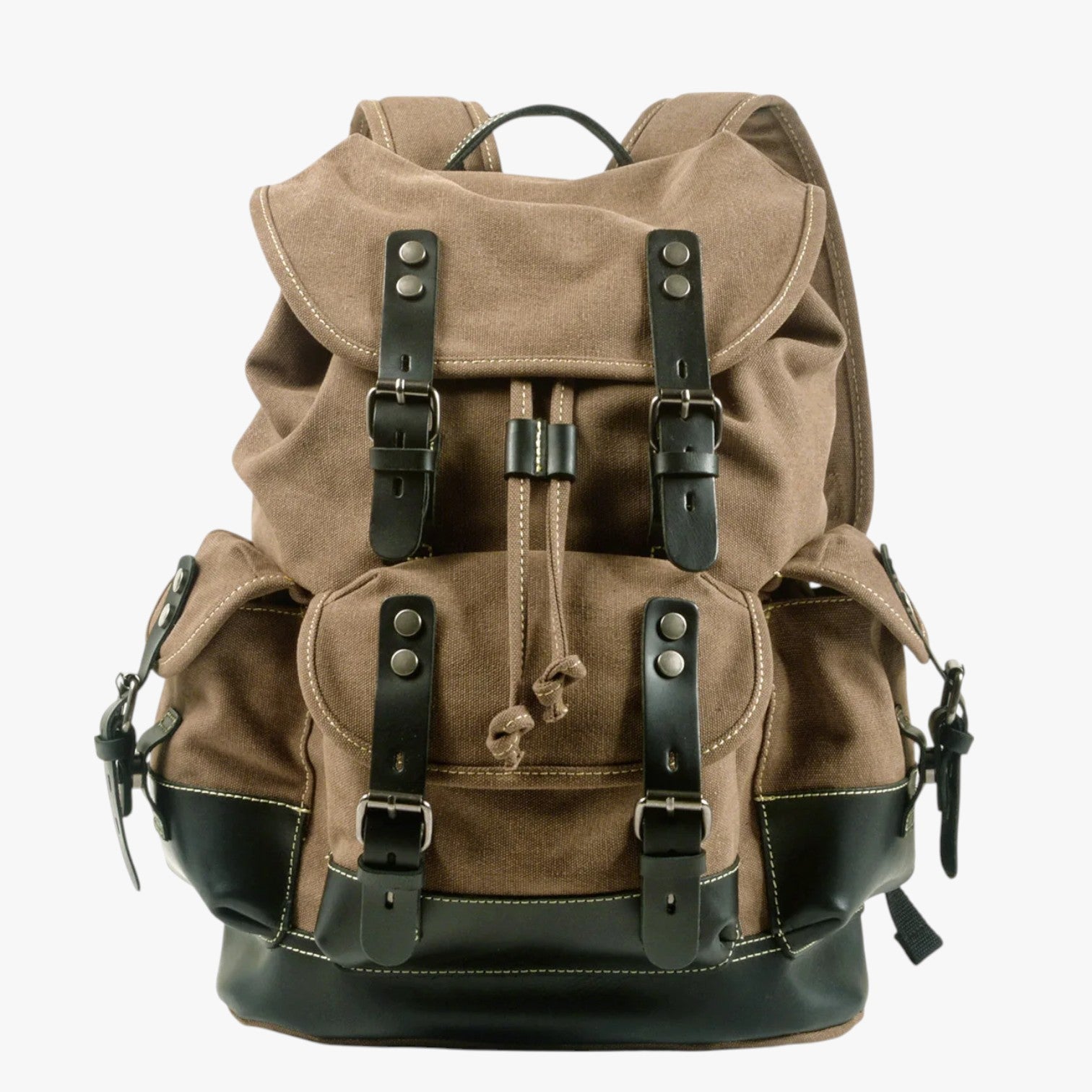 Conor | Rucksack für Trekking aus Stoff und Leder mit Großem Fassungsvermögen