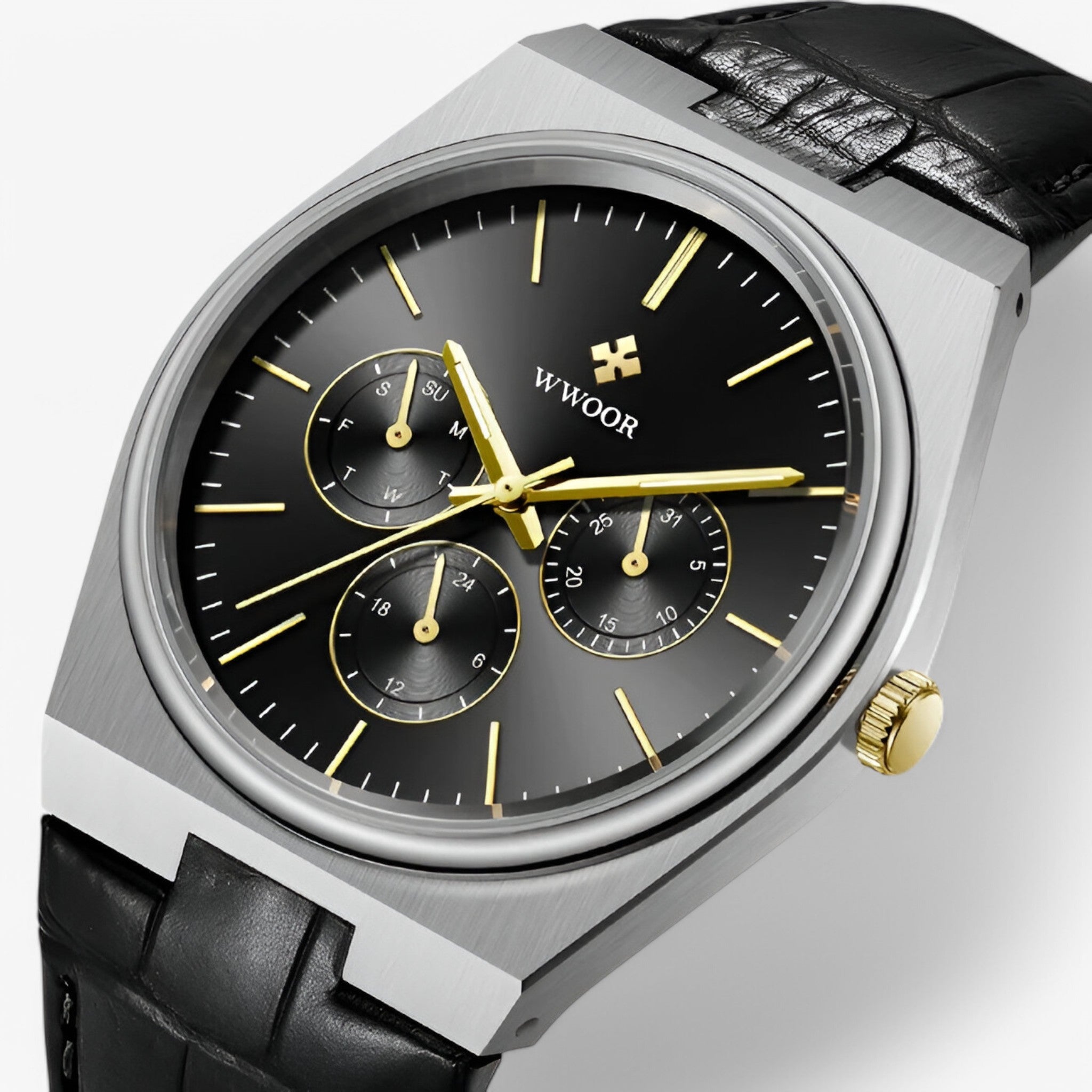 Ronan | Quarz-Uhr aus Stahl mit Saphirglas