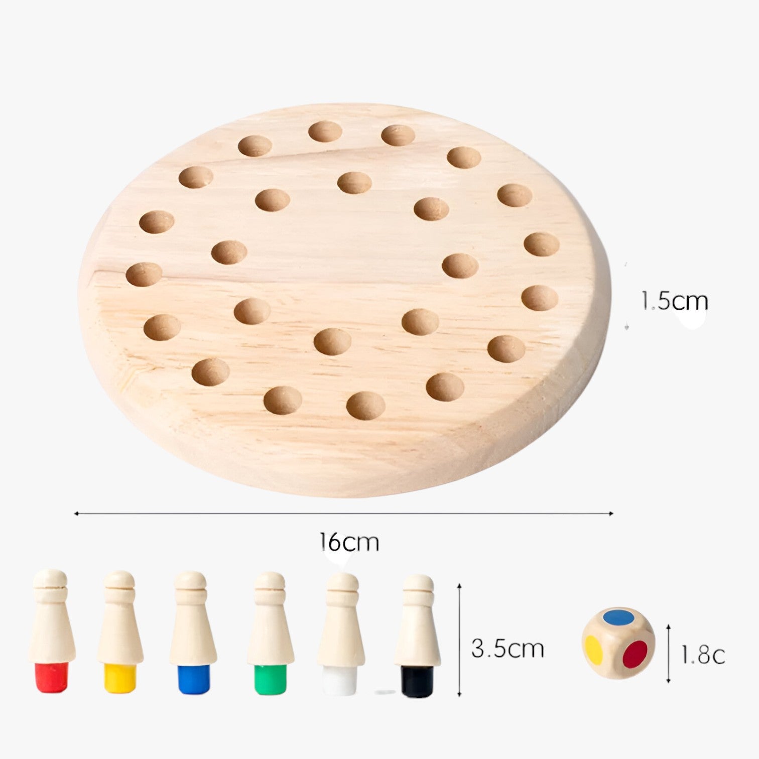 Valentina | Holz-Memory-Tisch mit kognitiven Puzzles
