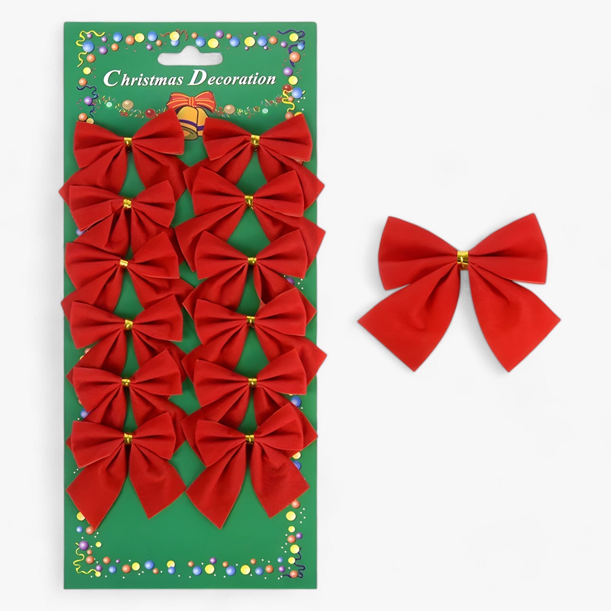 Weihnachtsdekoration | Mini Hängevorrichtungen Rote und Goldene Schleifen - Perfekt für DIY und Geschenkdekoration - Rot 24 Stück (2 Pakete) - Weihnachtsdekoration | Mini Hängevorrichtungen Rote und Goldene Schleifen - Perfekt für DIY und Geschenkdekoration - €25 - Concept Düsseldorf