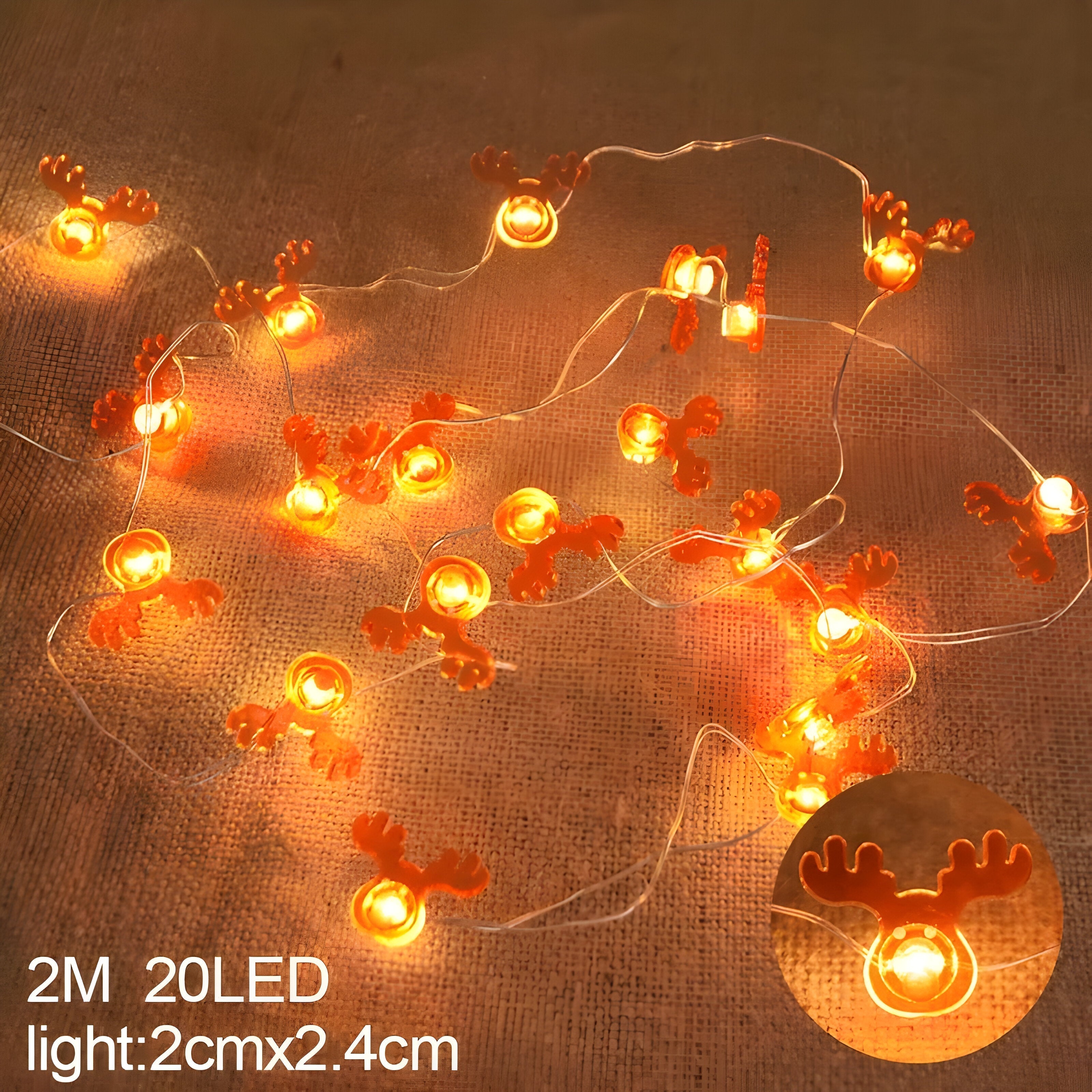 TwinkleLights | LED Lichterschlauch 20LED - Beleuchten Sie Ihre Feste mit dem Weihnachtsmann und Schneeflocken - Elch - TwinkleLights | LED Lichterschlauch 20LED - Beleuchten Sie Ihre Feste mit dem Weihnachtsmann und Schneeflocken- €25 - Concept Düsseldorf