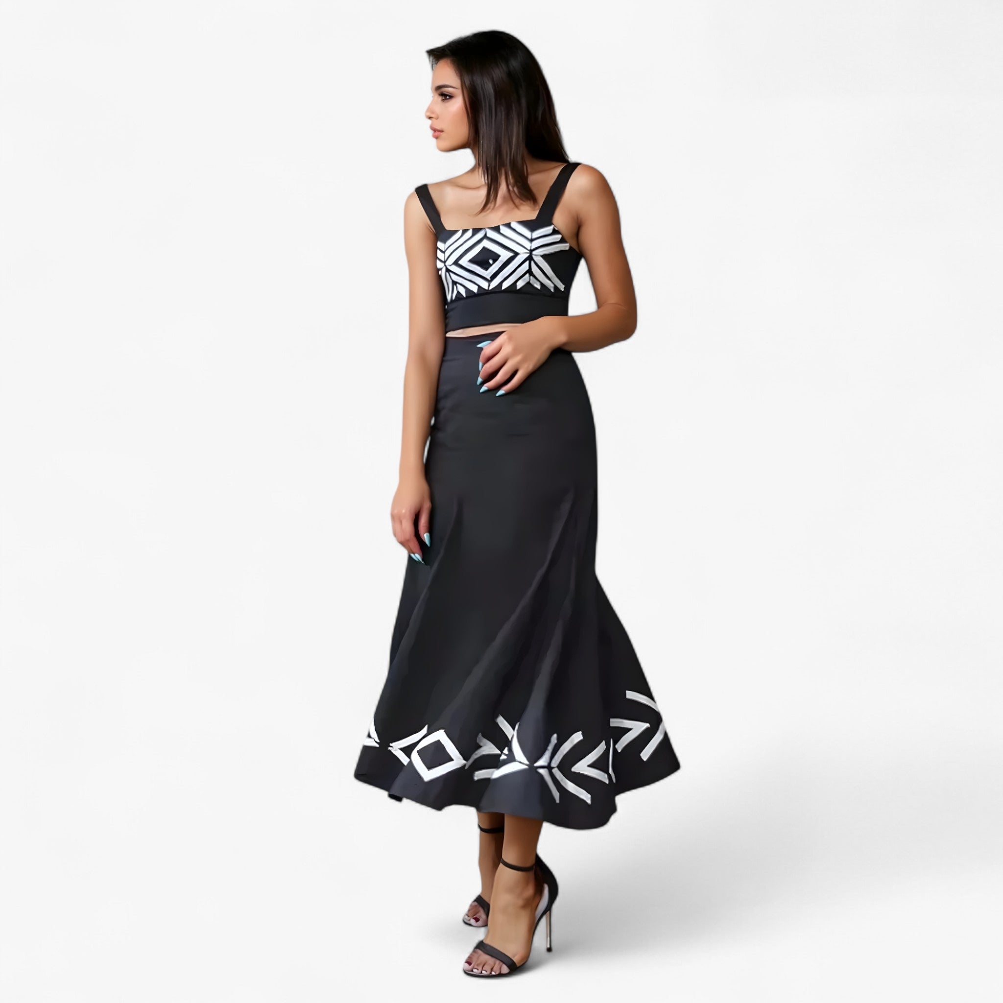 Crisha - Komplettes Rockabilly Kleid und Top