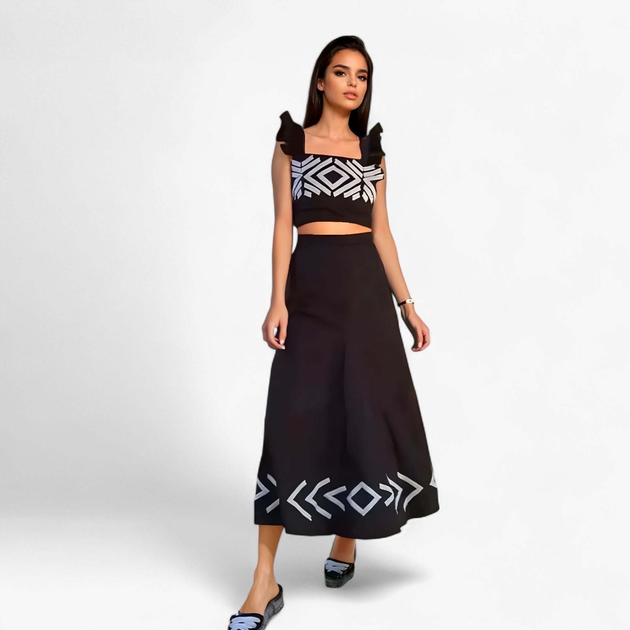 Crisha - Komplettes Rockabilly Kleid und Top