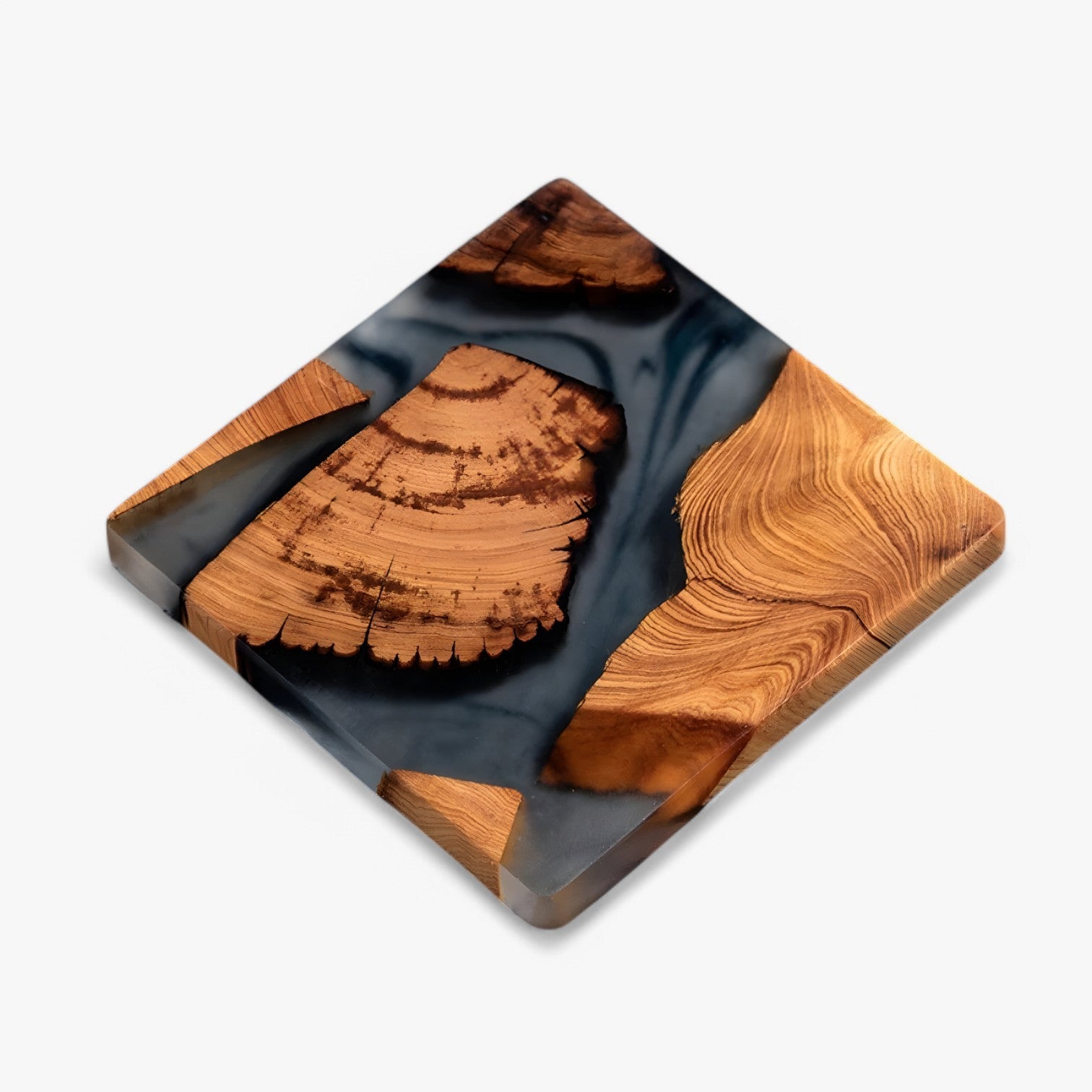 Avery | Holzharz-Untersetzer – Rutschfest & Hitzebeständig