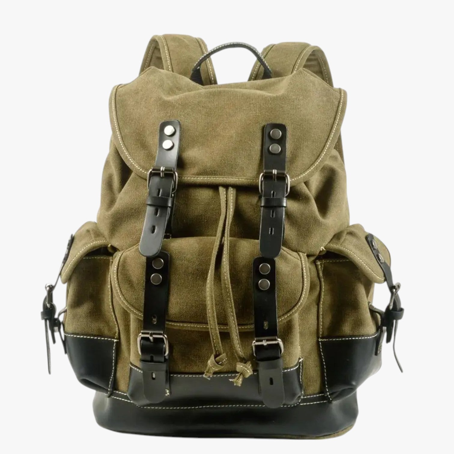 Conor | Rucksack für Trekking aus Stoff und Leder mit Großem Fassungsvermögen